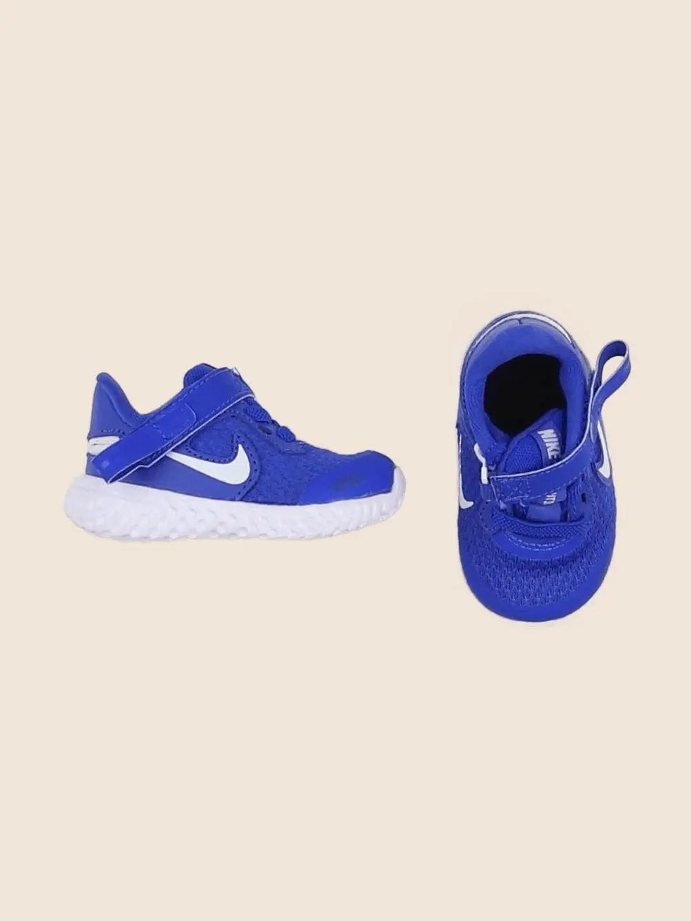 Nike - tennis à scratch/ lacets bleu - pointure 17