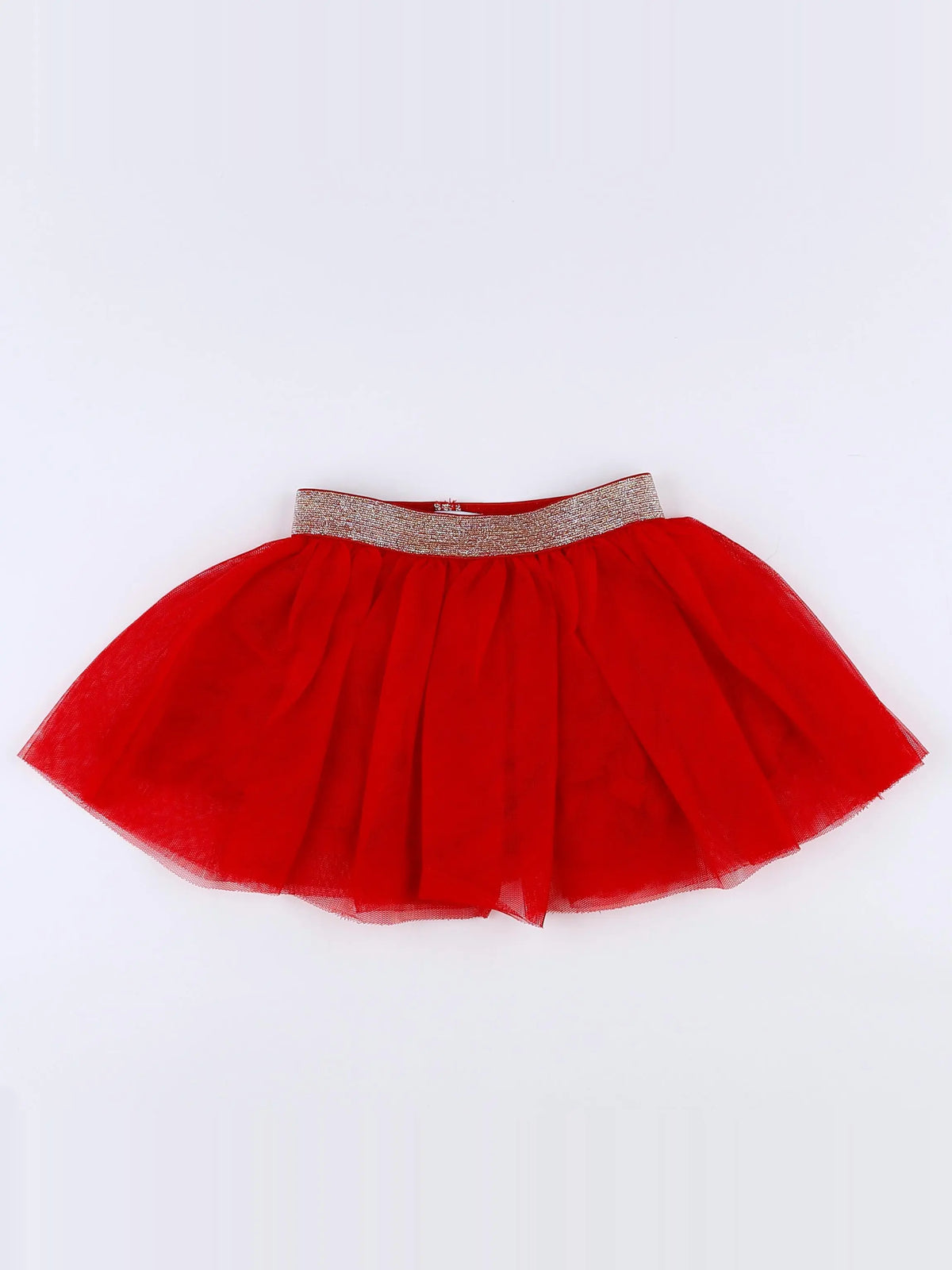 Vertbaudet - jupe rouge - 12 mois
