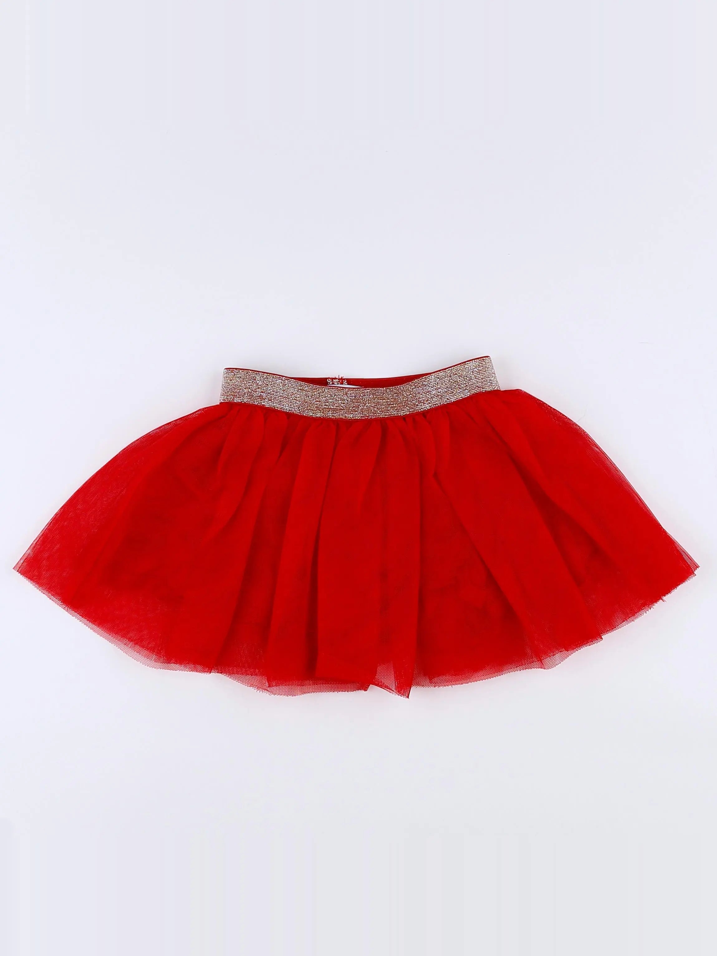 Vertbaudet - jupe rouge - 12 mois