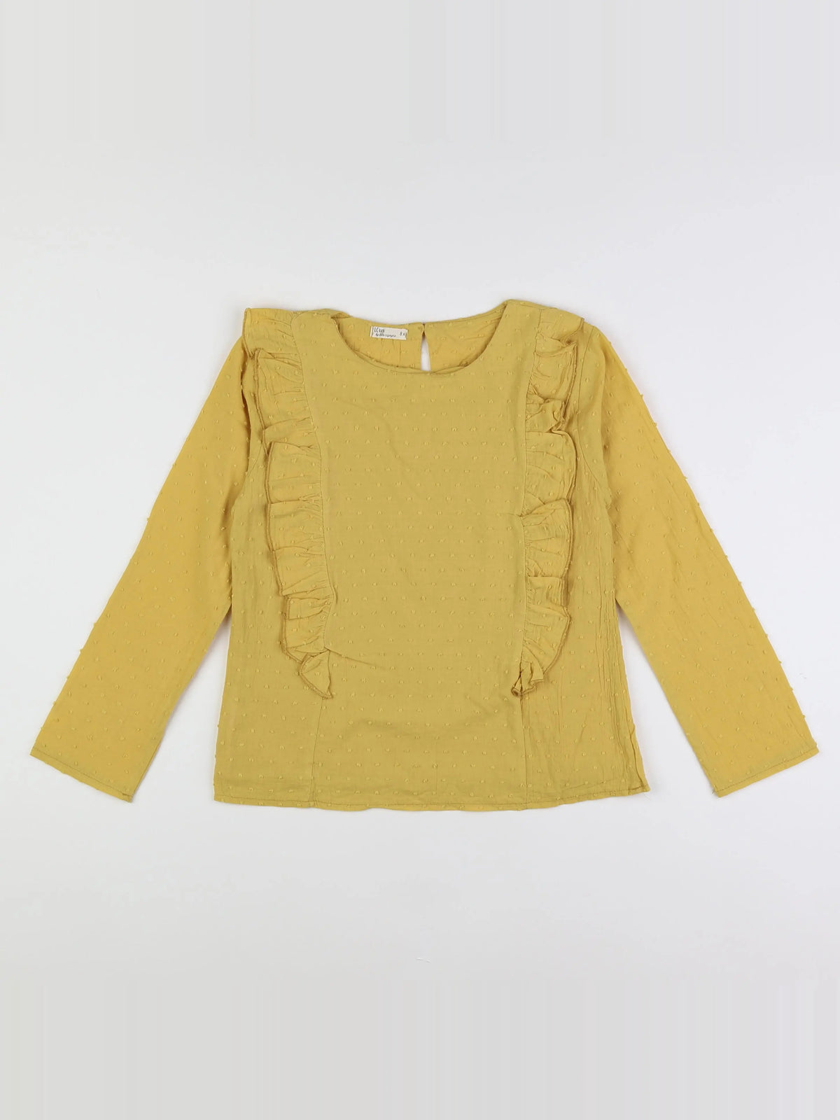 Little Cigogne - blouse jaune - 8 ans