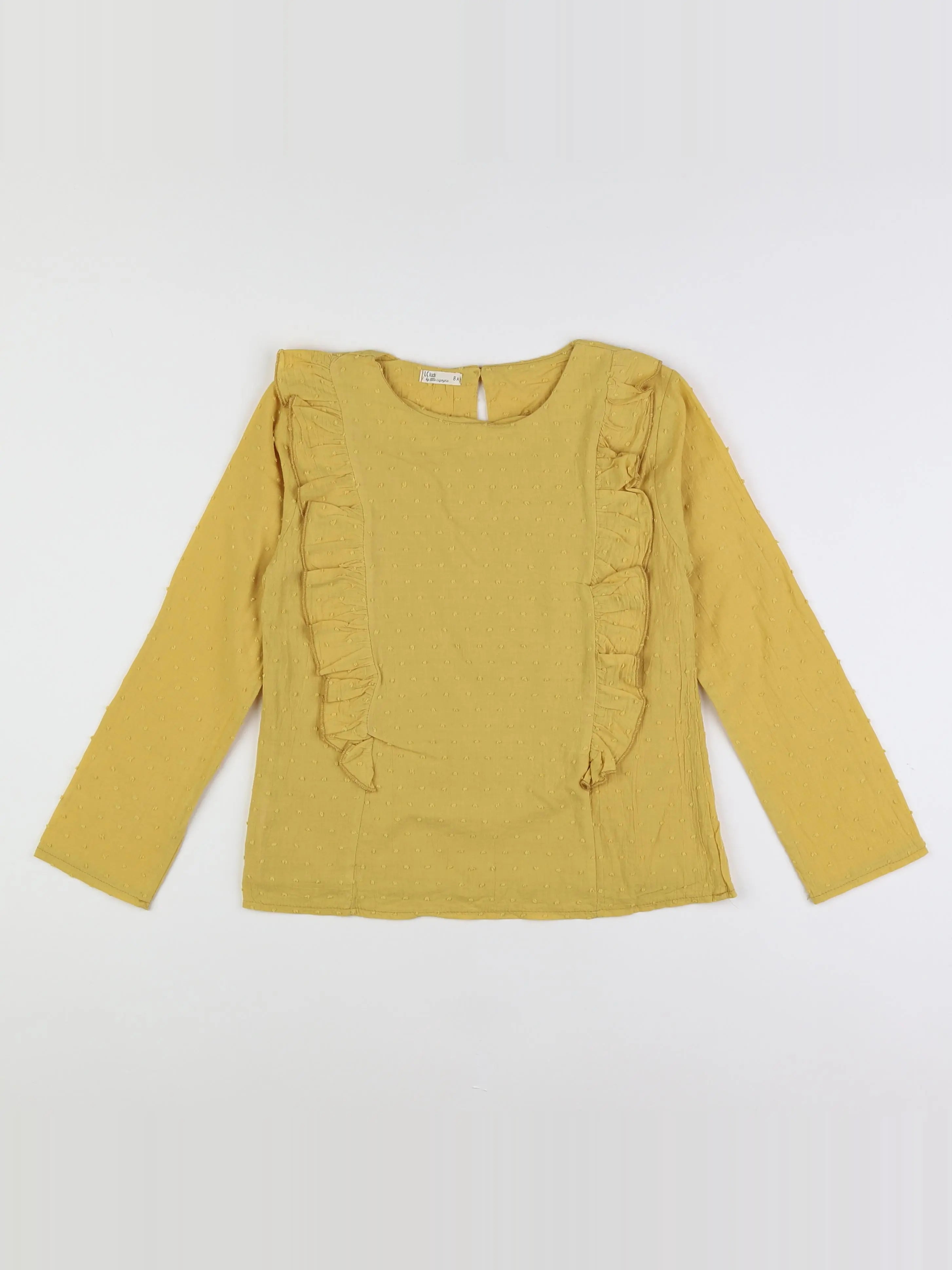 Little Cigogne - blouse jaune - 8 ans