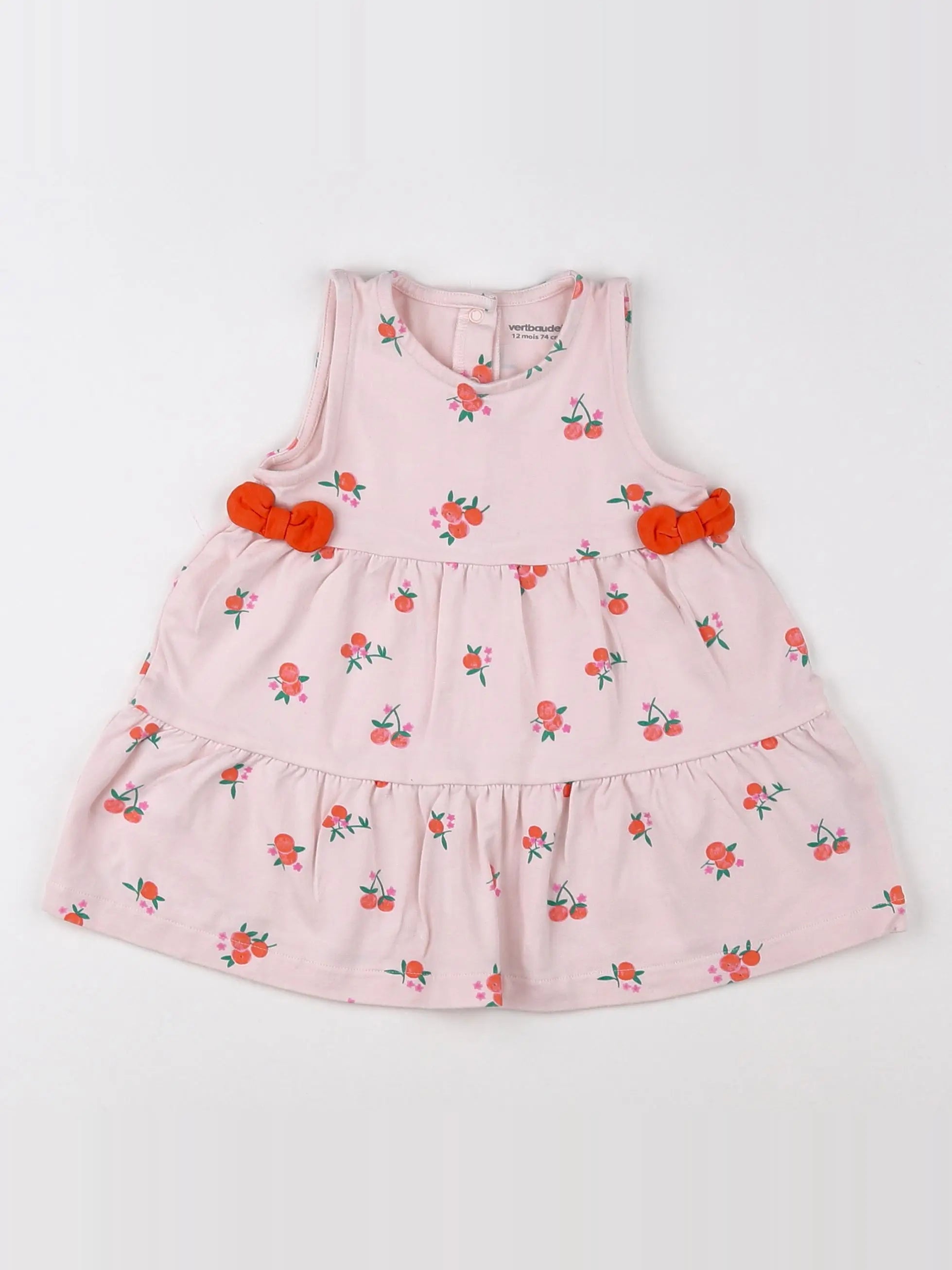 Vertbaudet - robe rose - 12 mois