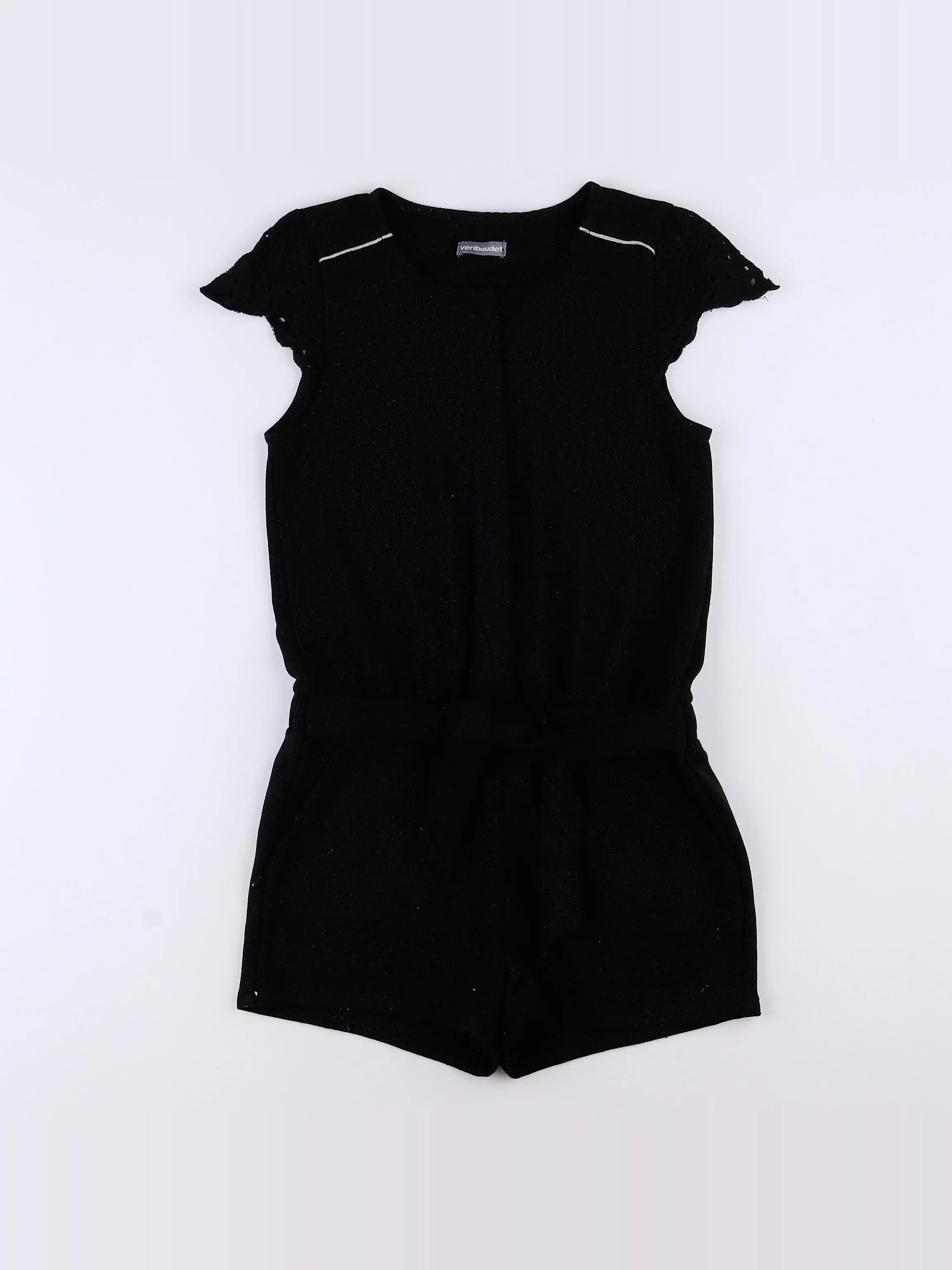 Vertbaudet - salopette noir, argent - 6 ans
