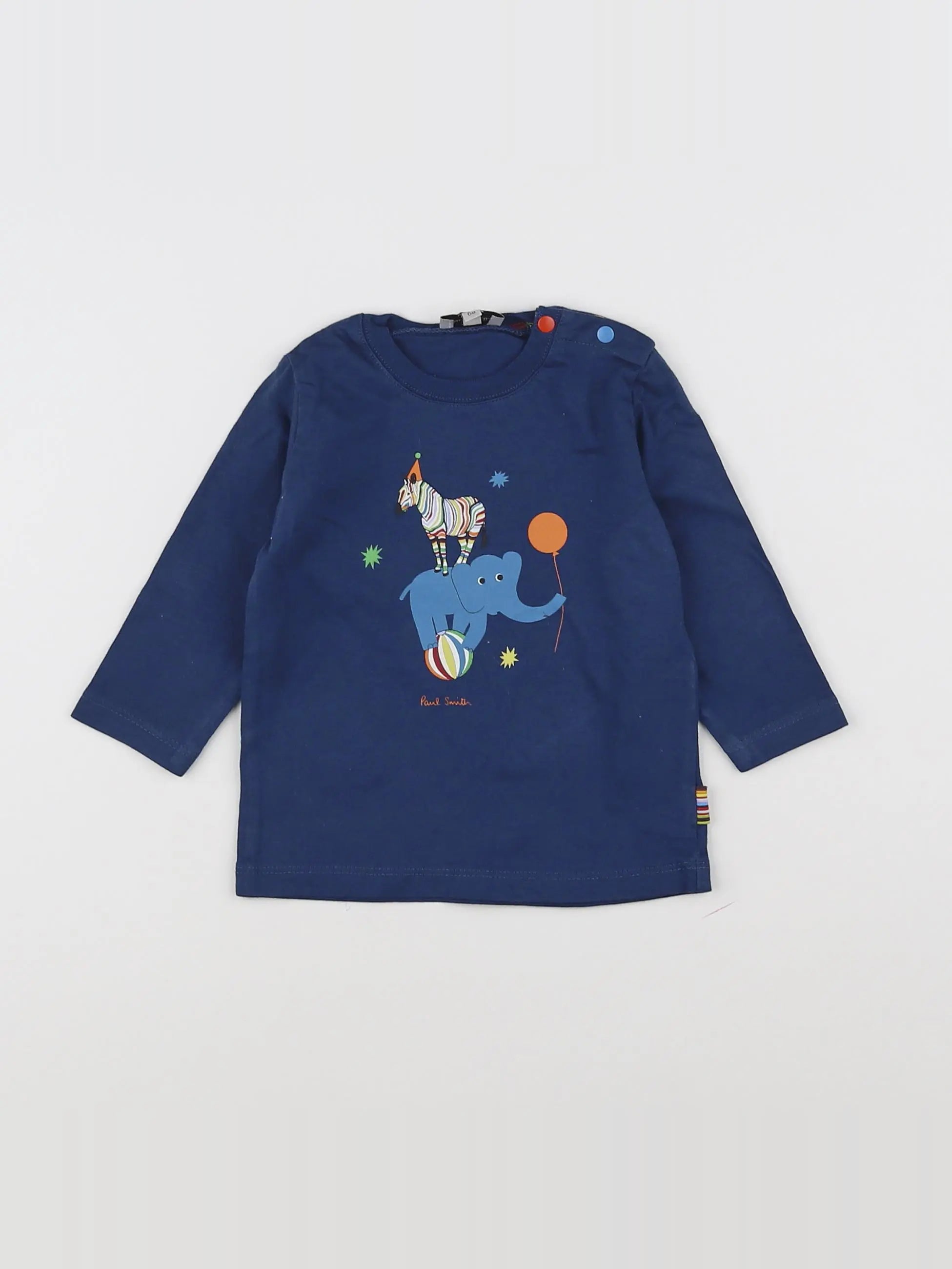 Paul Smith - tee-shirt bleu - 6 mois
