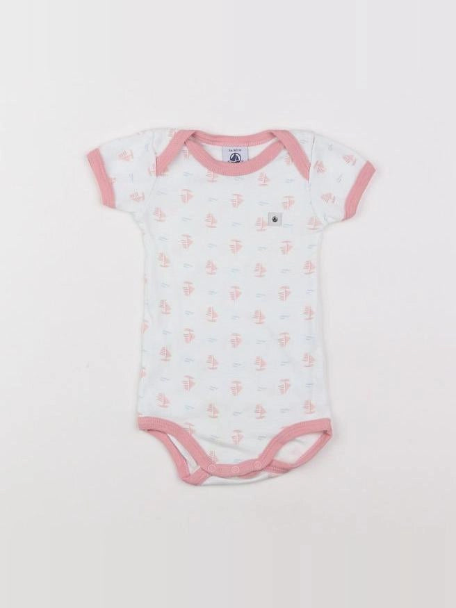 Petit Bateau - body blanc - 3 mois