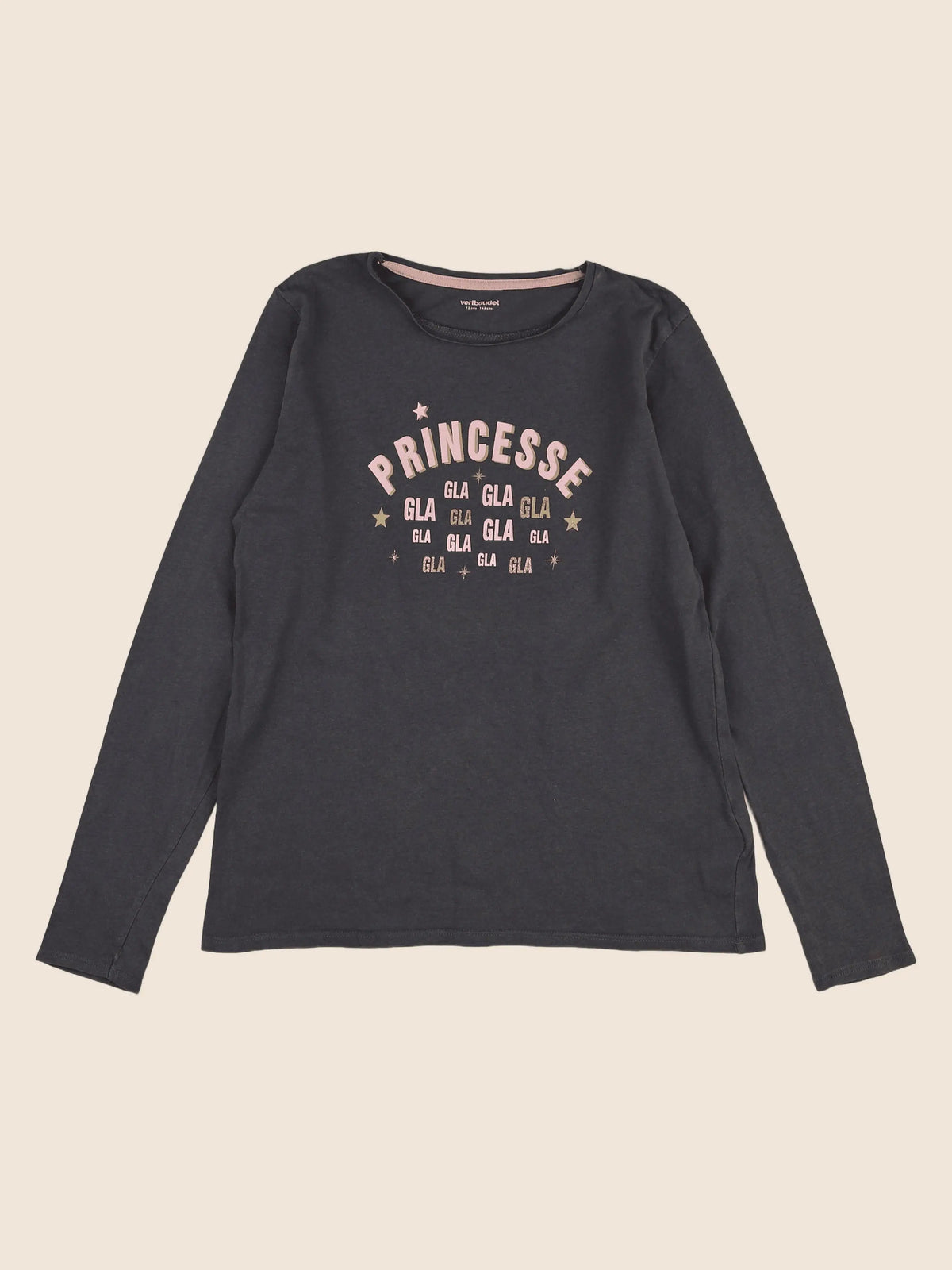 Vertbaudet - tee-shirt gris - 12 ans