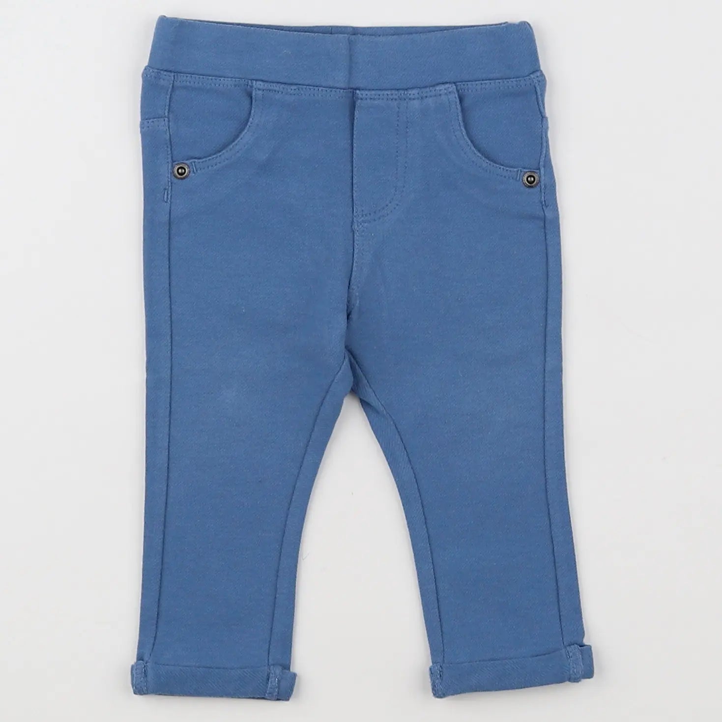 Vertbaudet - jegging bleu - 6 mois