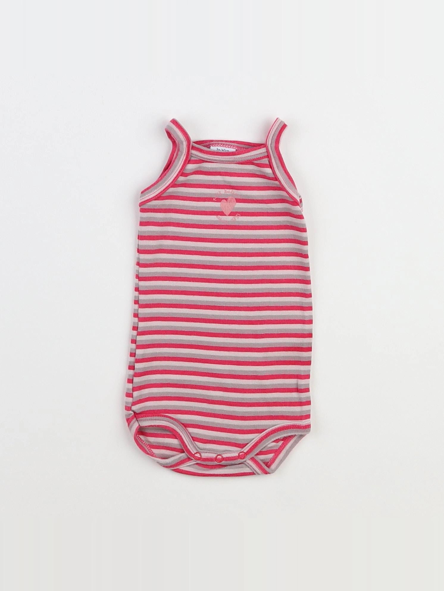Petit Bateau - body multicolore - 3 mois