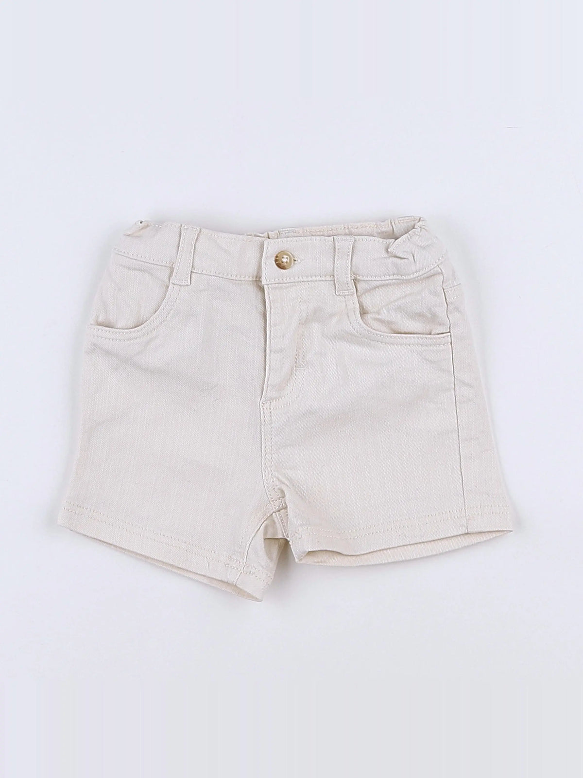 Petit Bateau - short beige - 12 mois