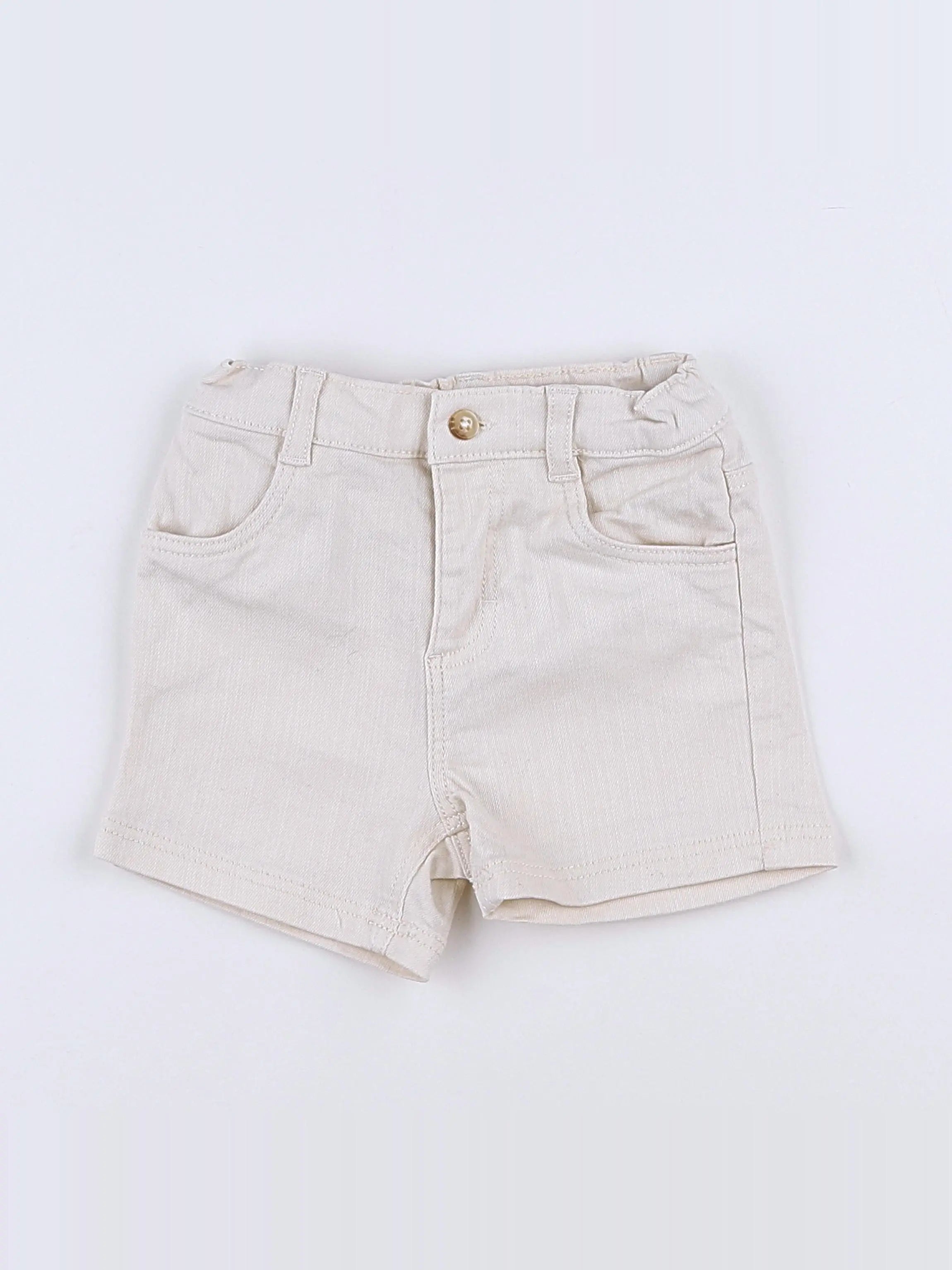 Petit Bateau - short beige - 12 mois