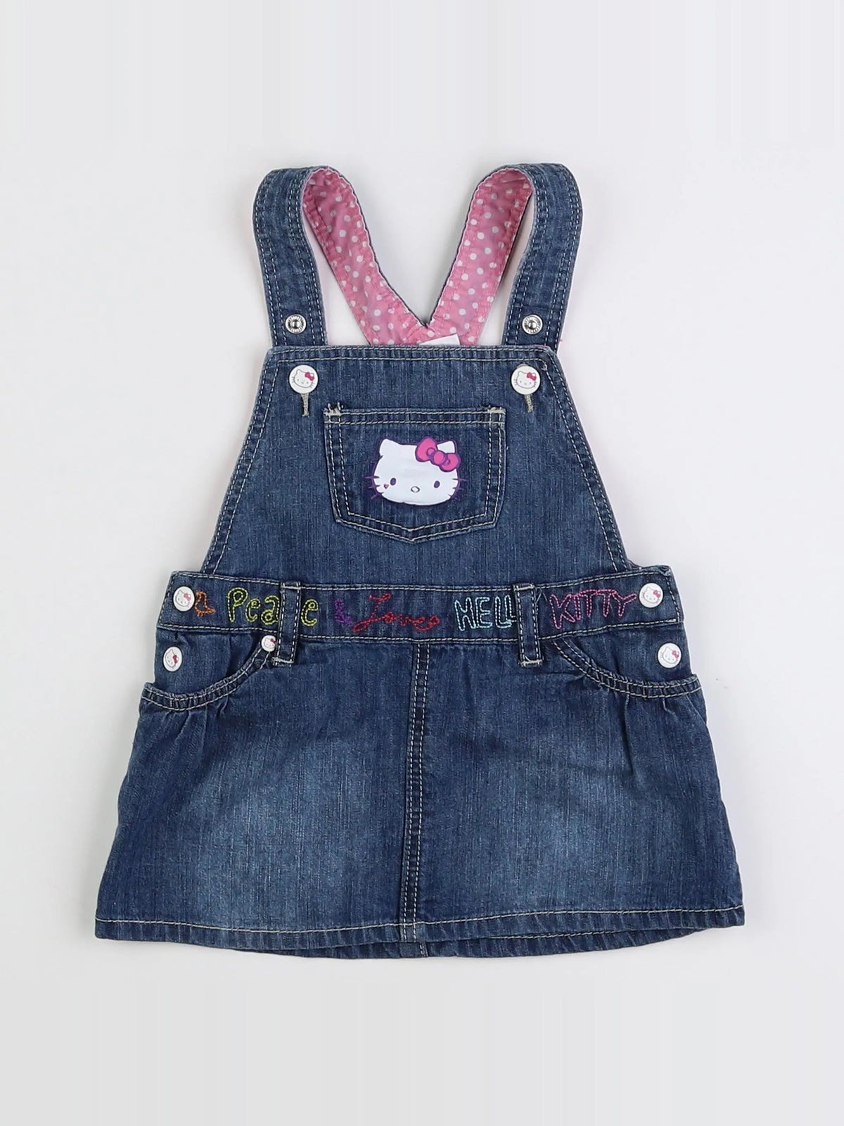 H&M - robe bleu - 6 mois