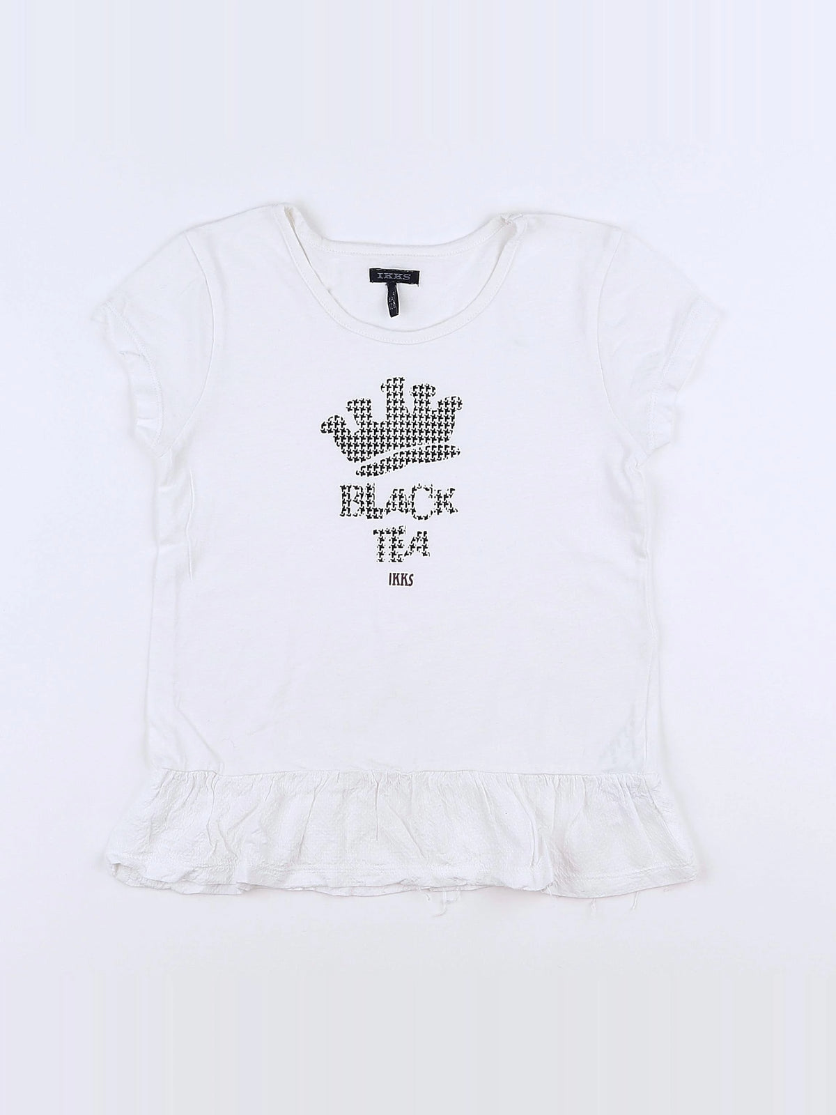 IKKS - tee-shirt blanc - 8 ans