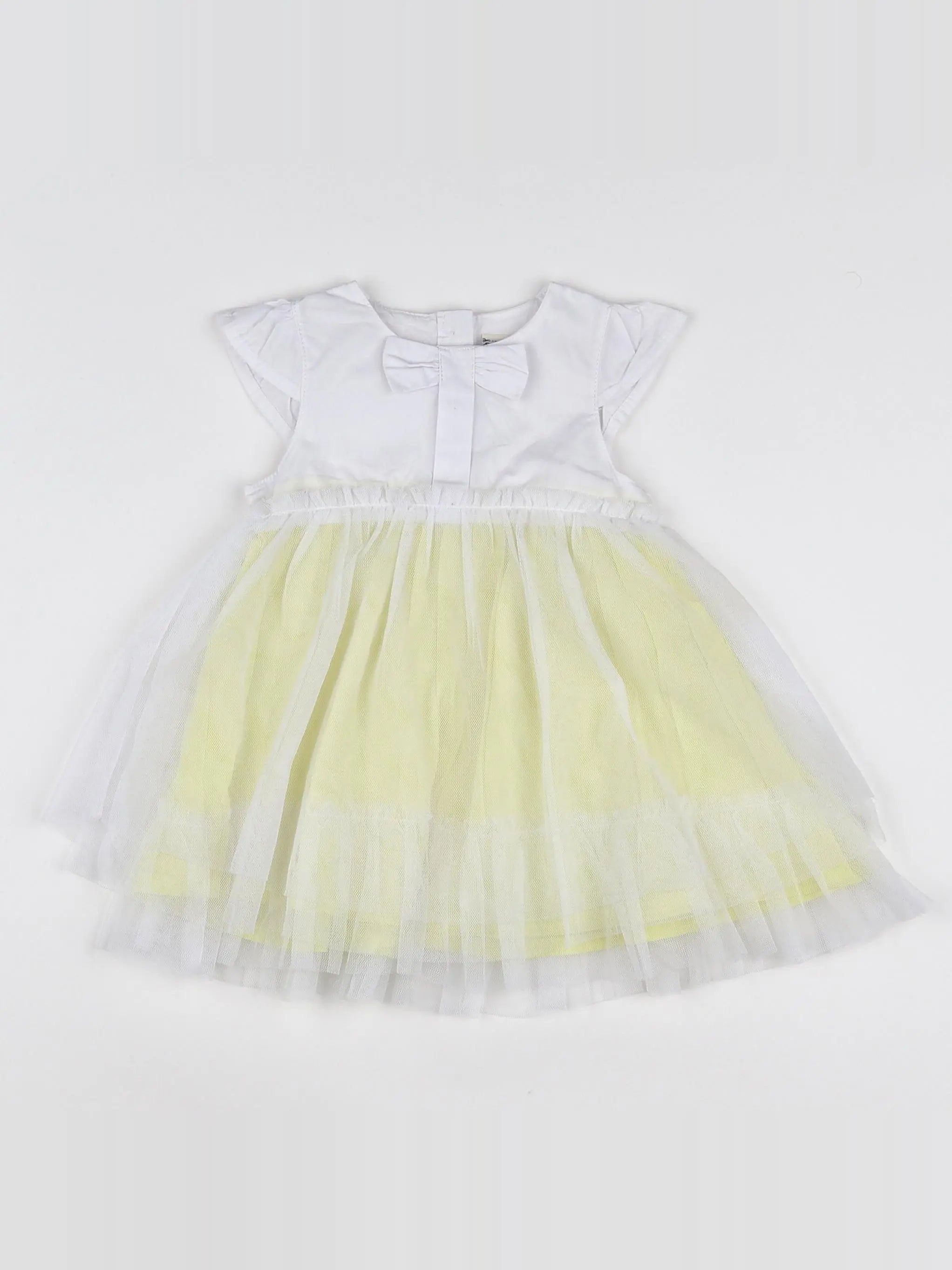 Tape à l'oeil - robe blanc - 6 mois