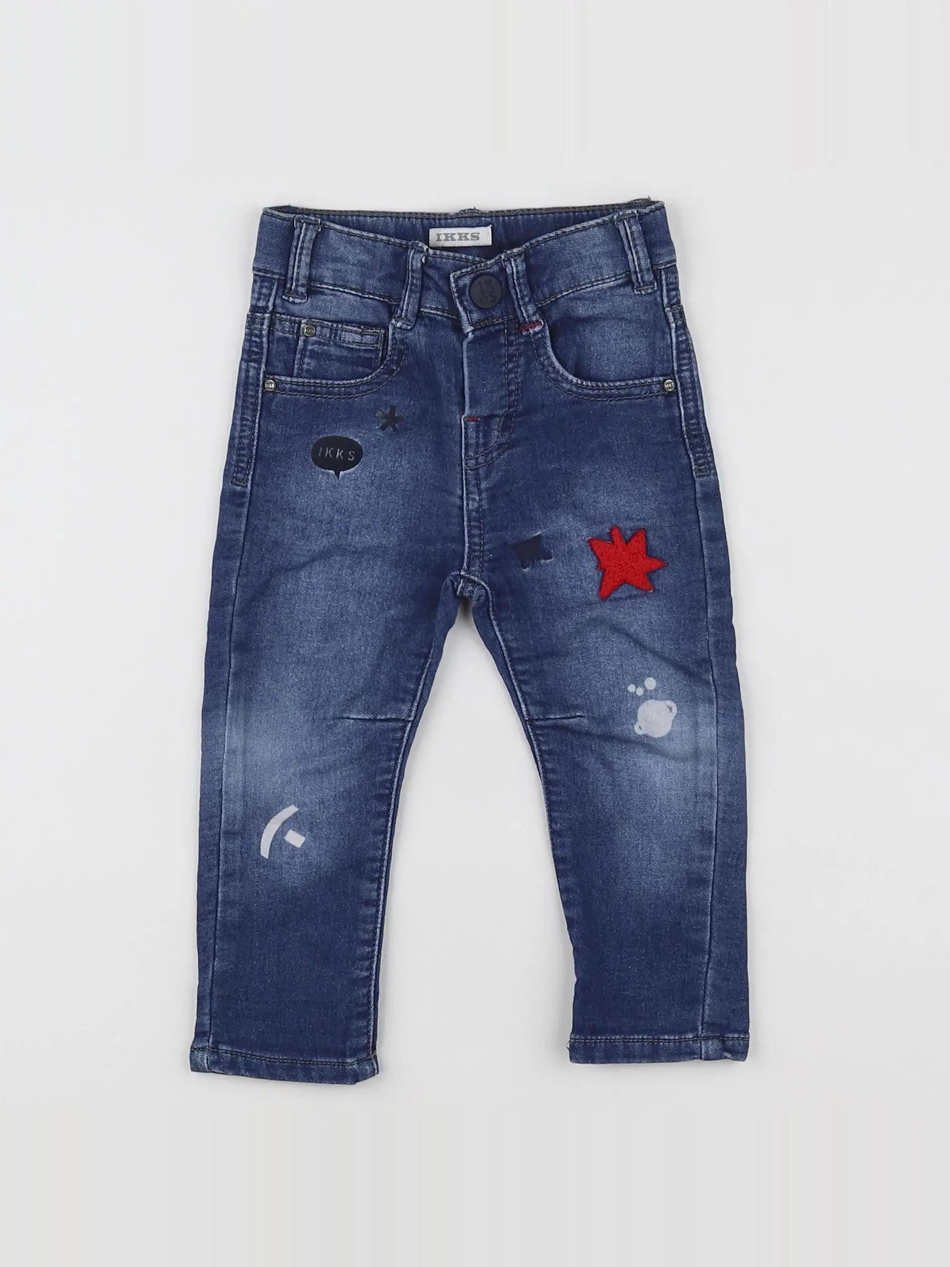 IKKS - jean bleu - 12 mois