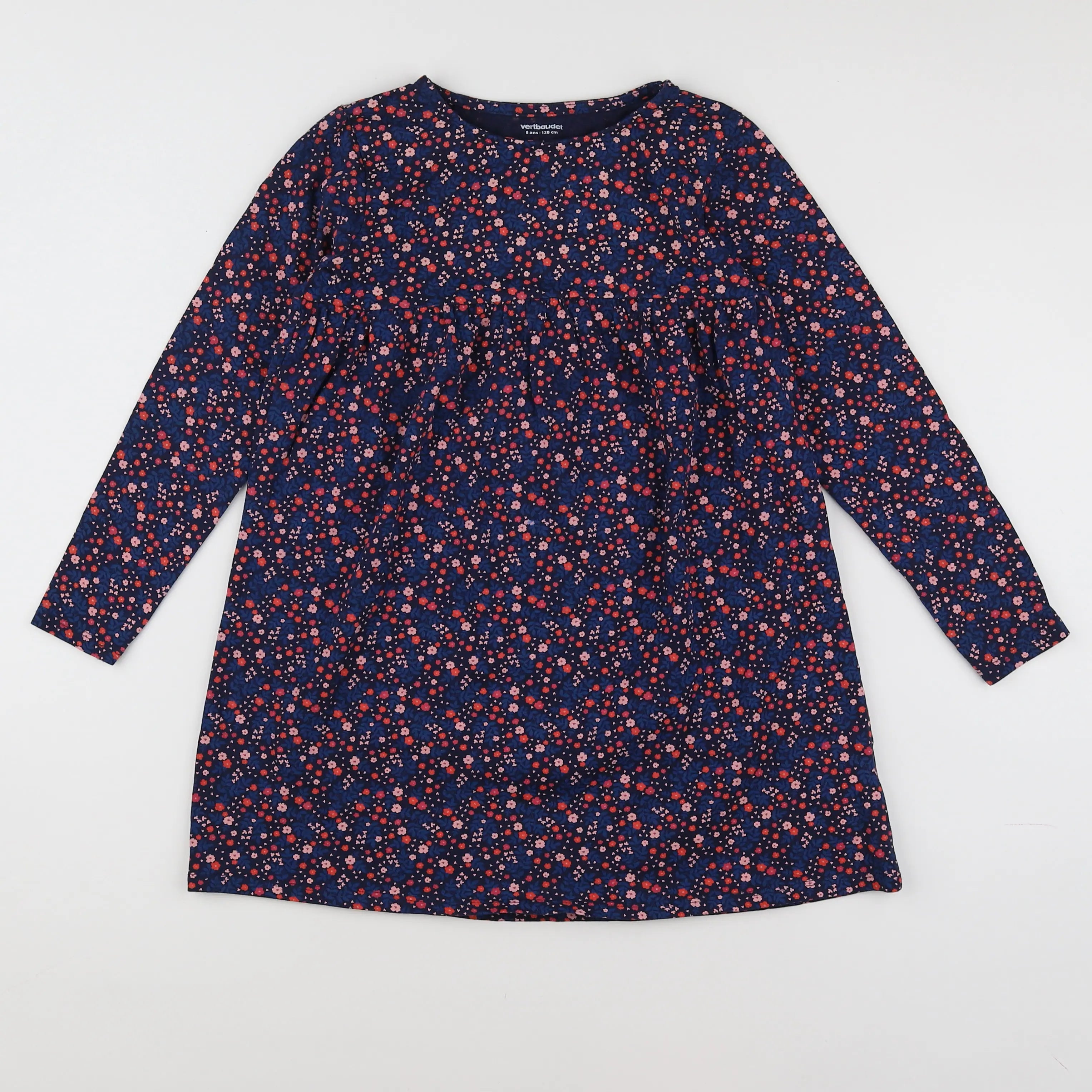 Vertbaudet - robe multicolore - 8 ans