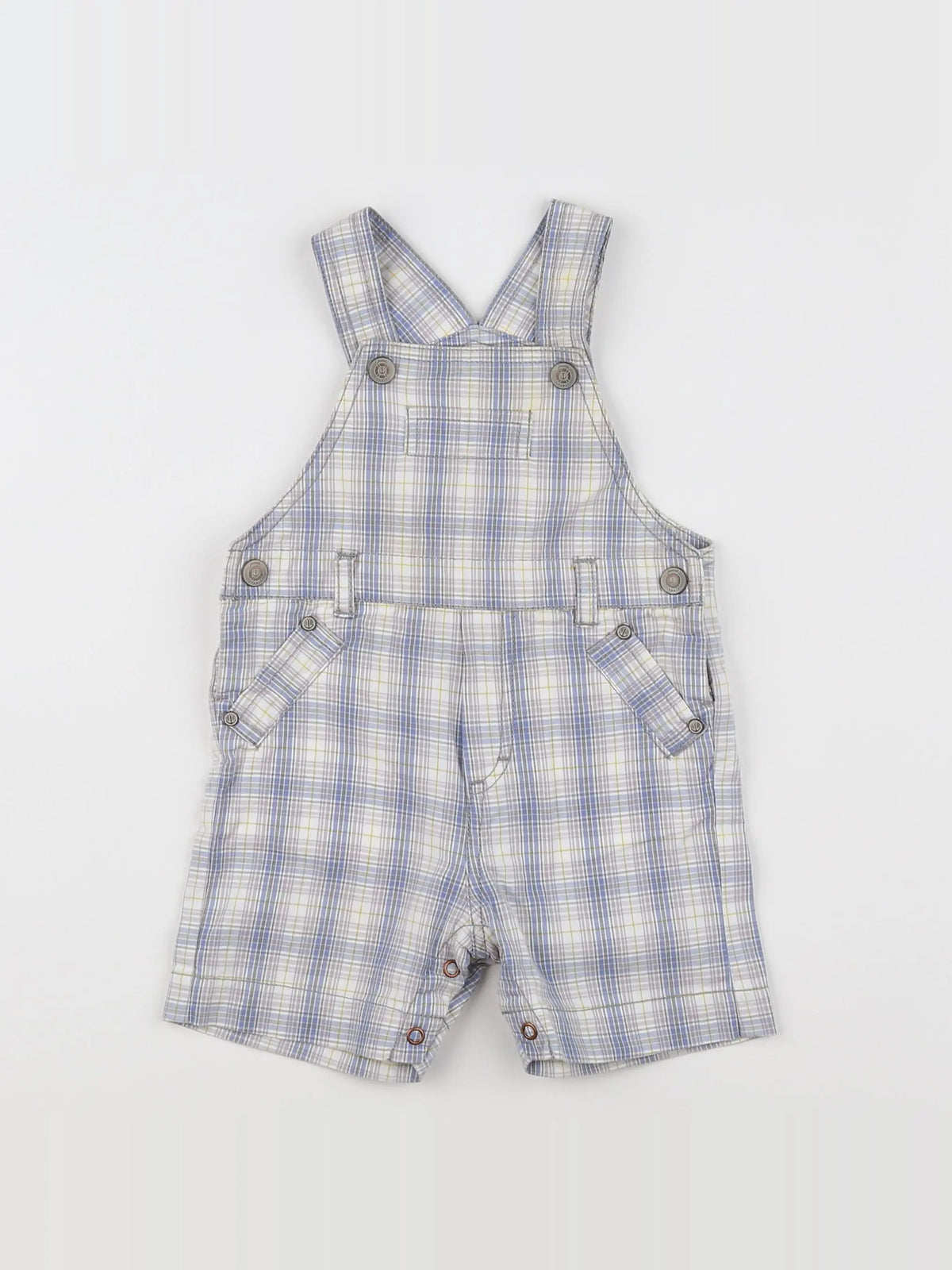 Jacadi - salopette bleu, beige - 6 mois