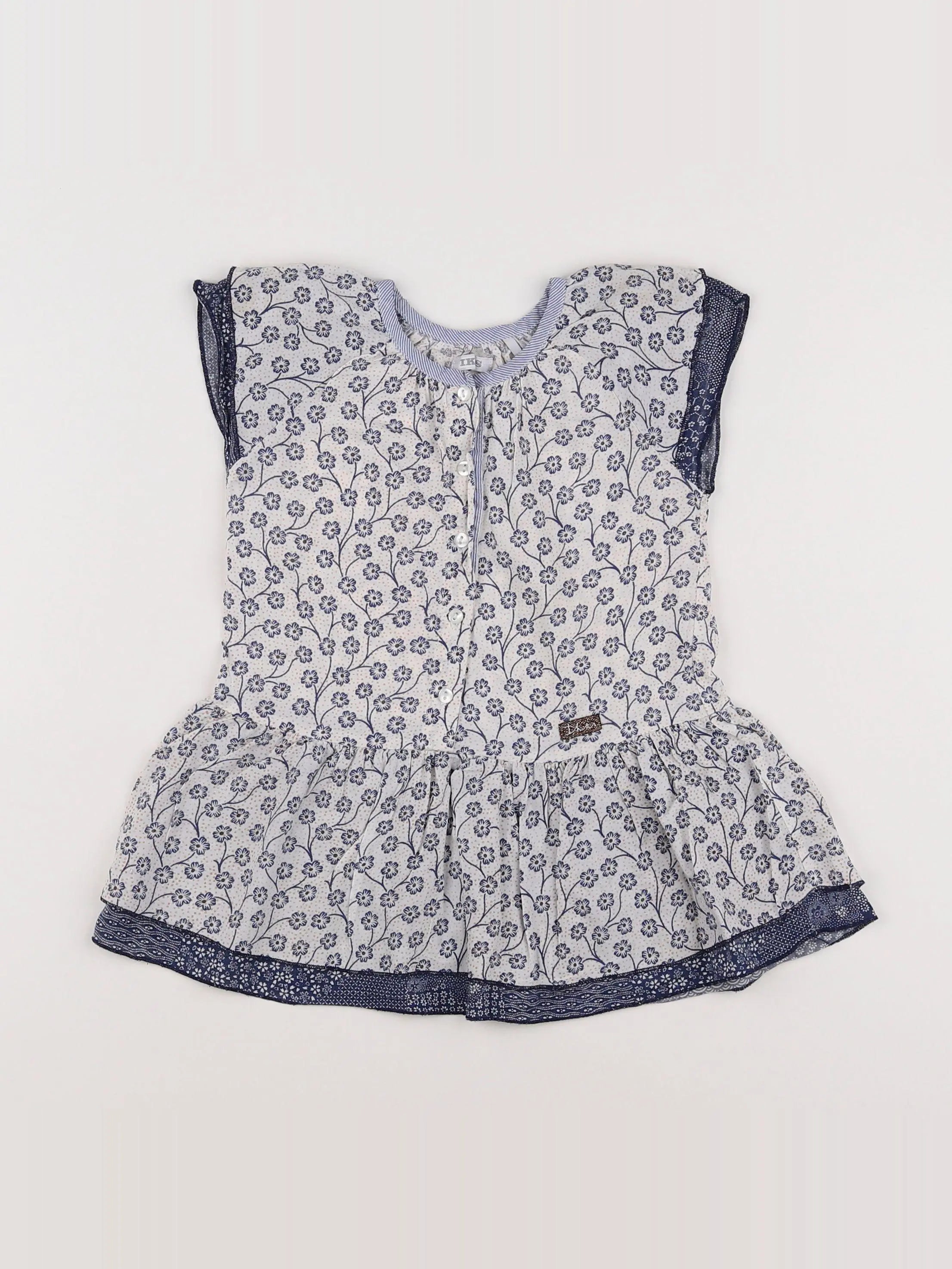 IKKS - robe bleu - 18 mois