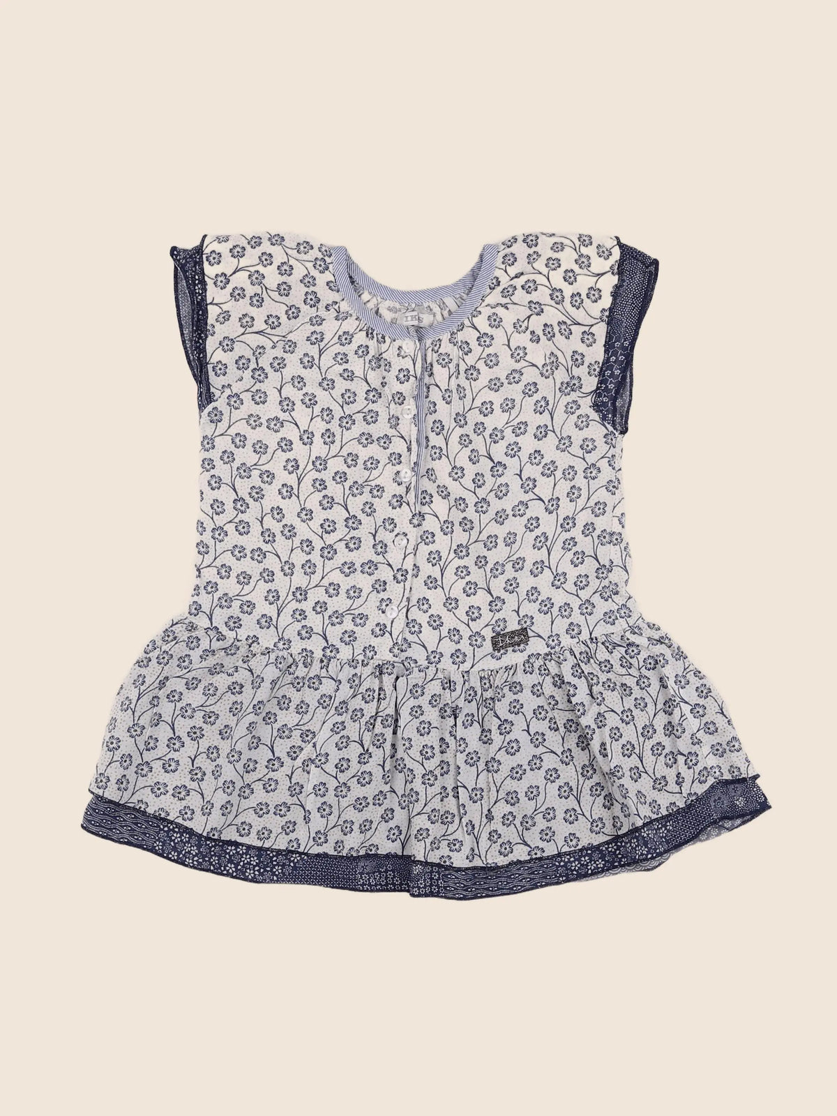 IKKS - robe bleu - 18 mois