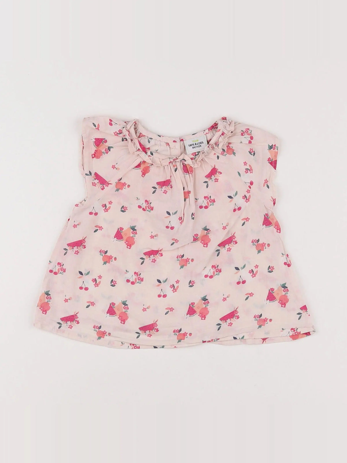 Tape à l'oeil - blouse rose - 9 mois