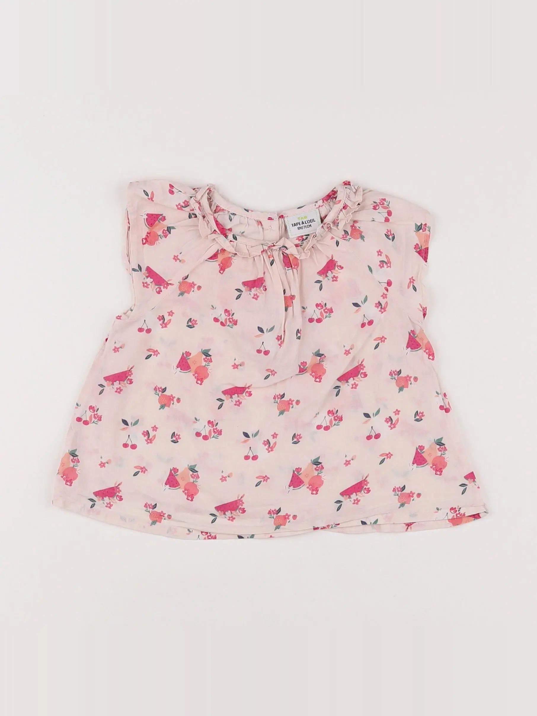Tape à l'oeil - blouse rose - 9 mois