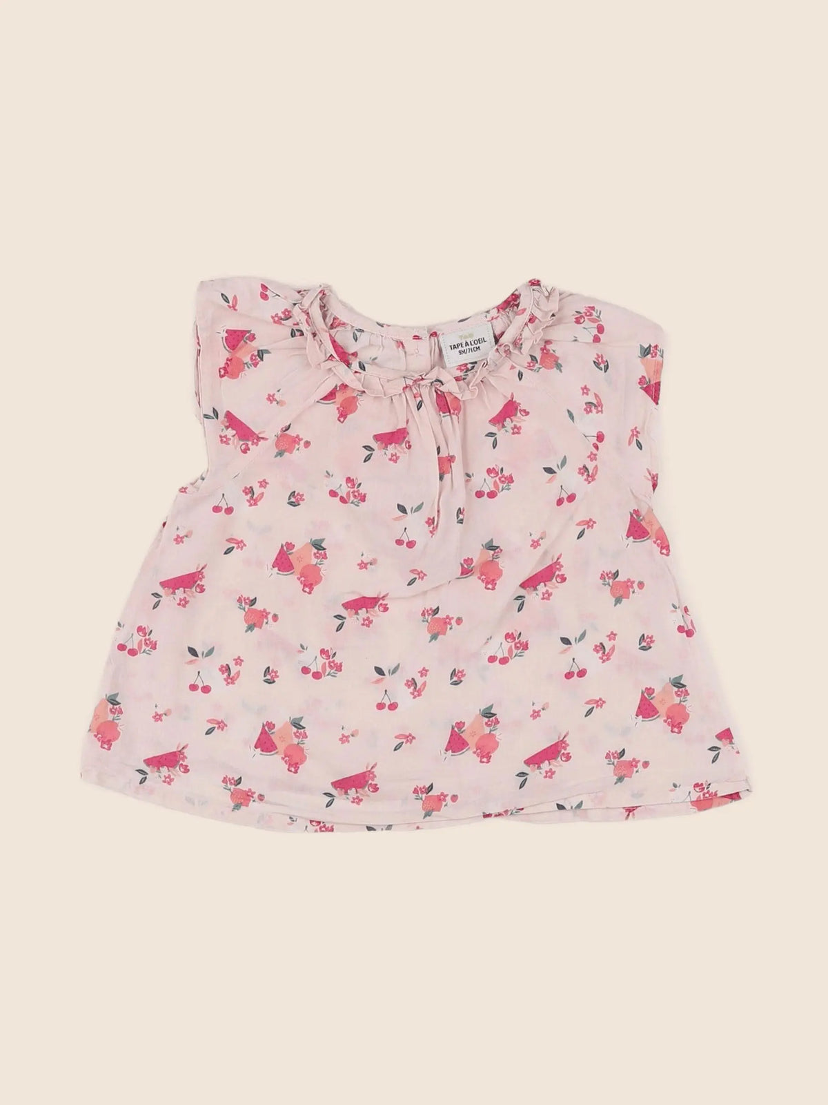 Tape à l'oeil - blouse rose - 9 mois