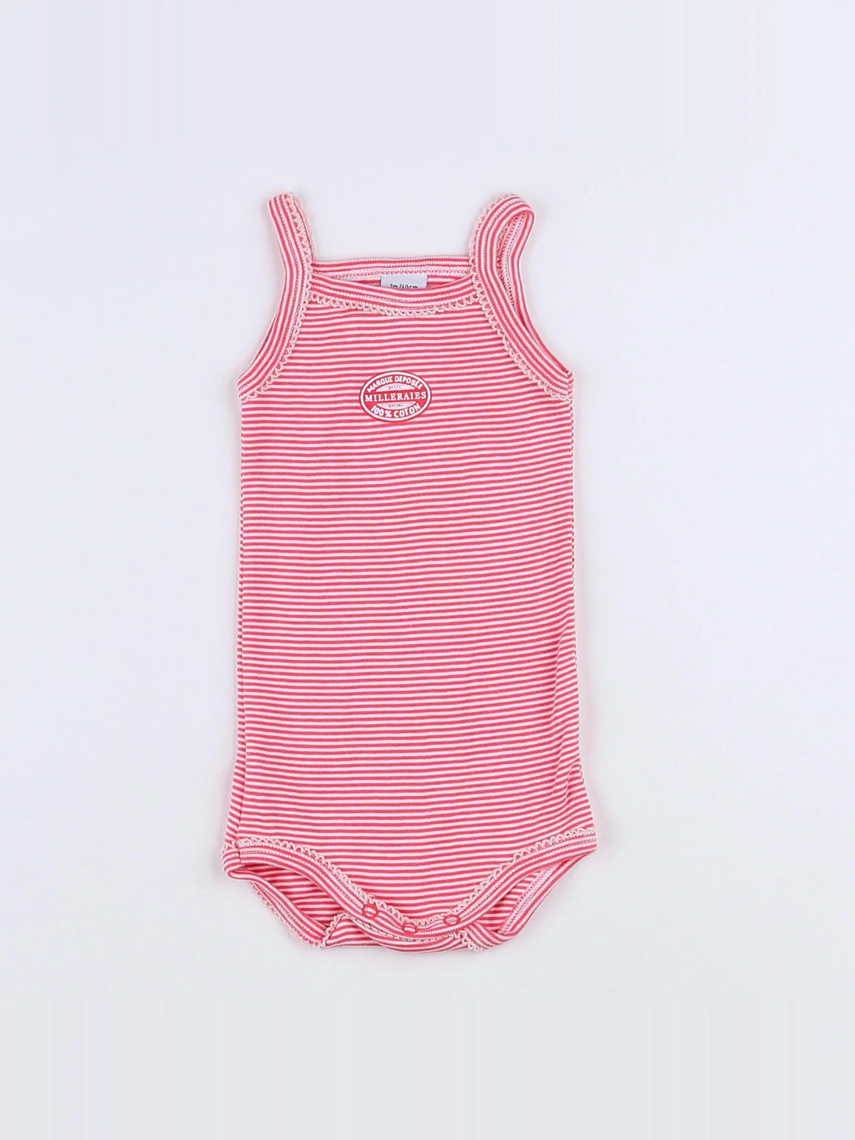 Petit Bateau - body rose - 3 mois