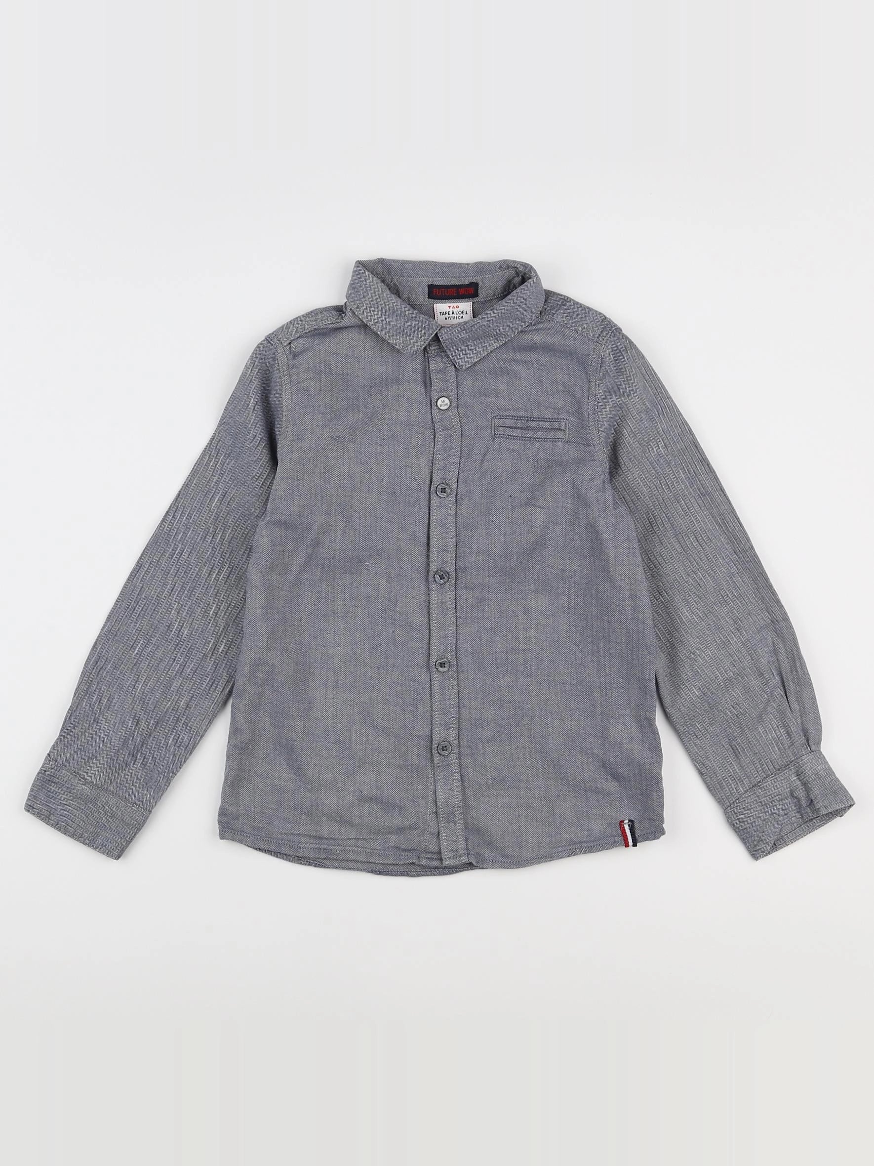 Tape à l'oeil - chemise bleu - 6 ans