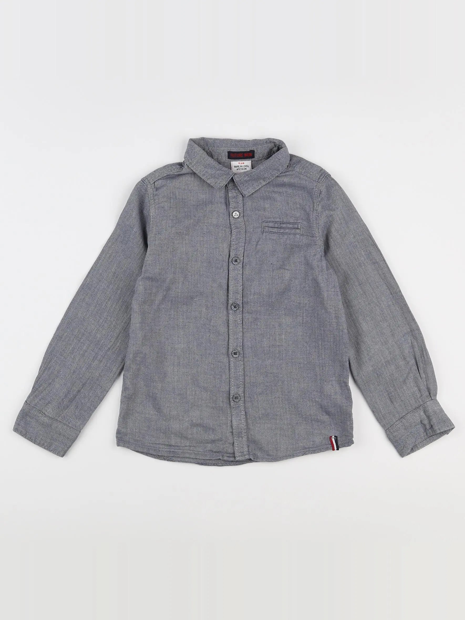 Tape à l'oeil - chemise bleu - 6 ans