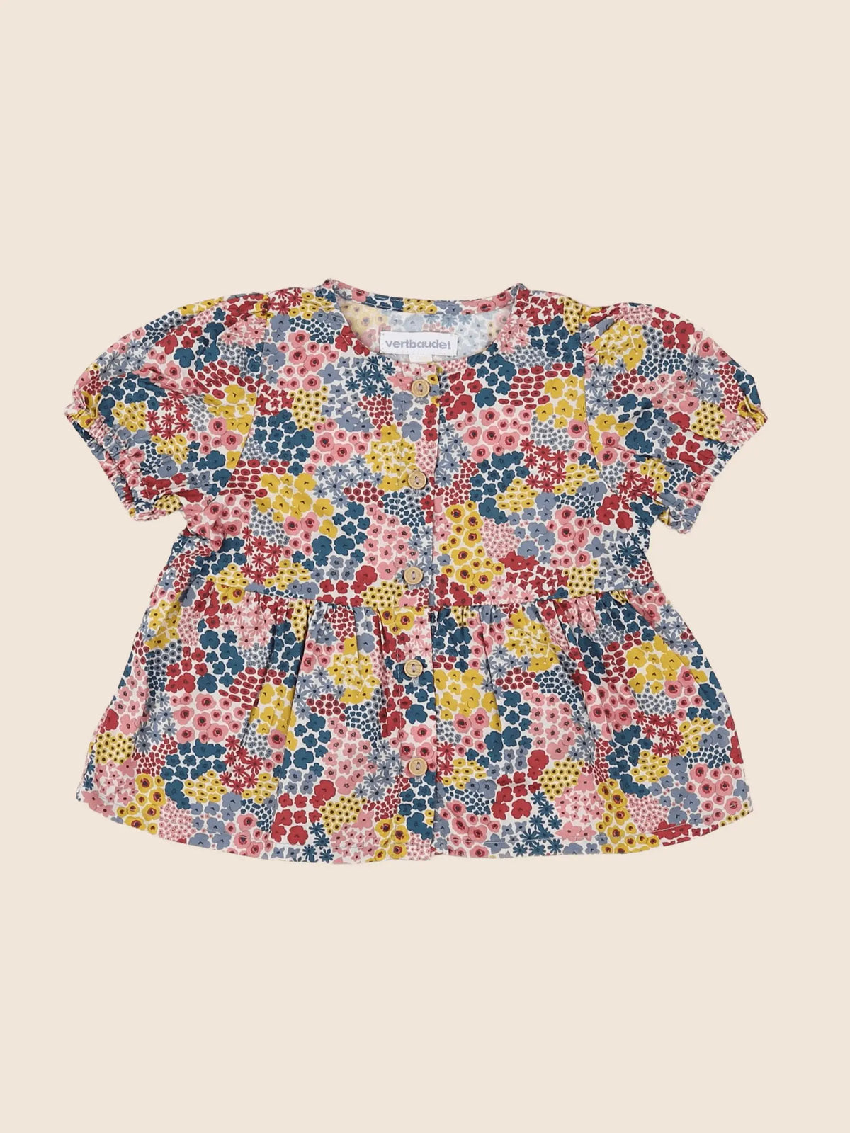 Vertbaudet - blouse multicolore - 9 mois