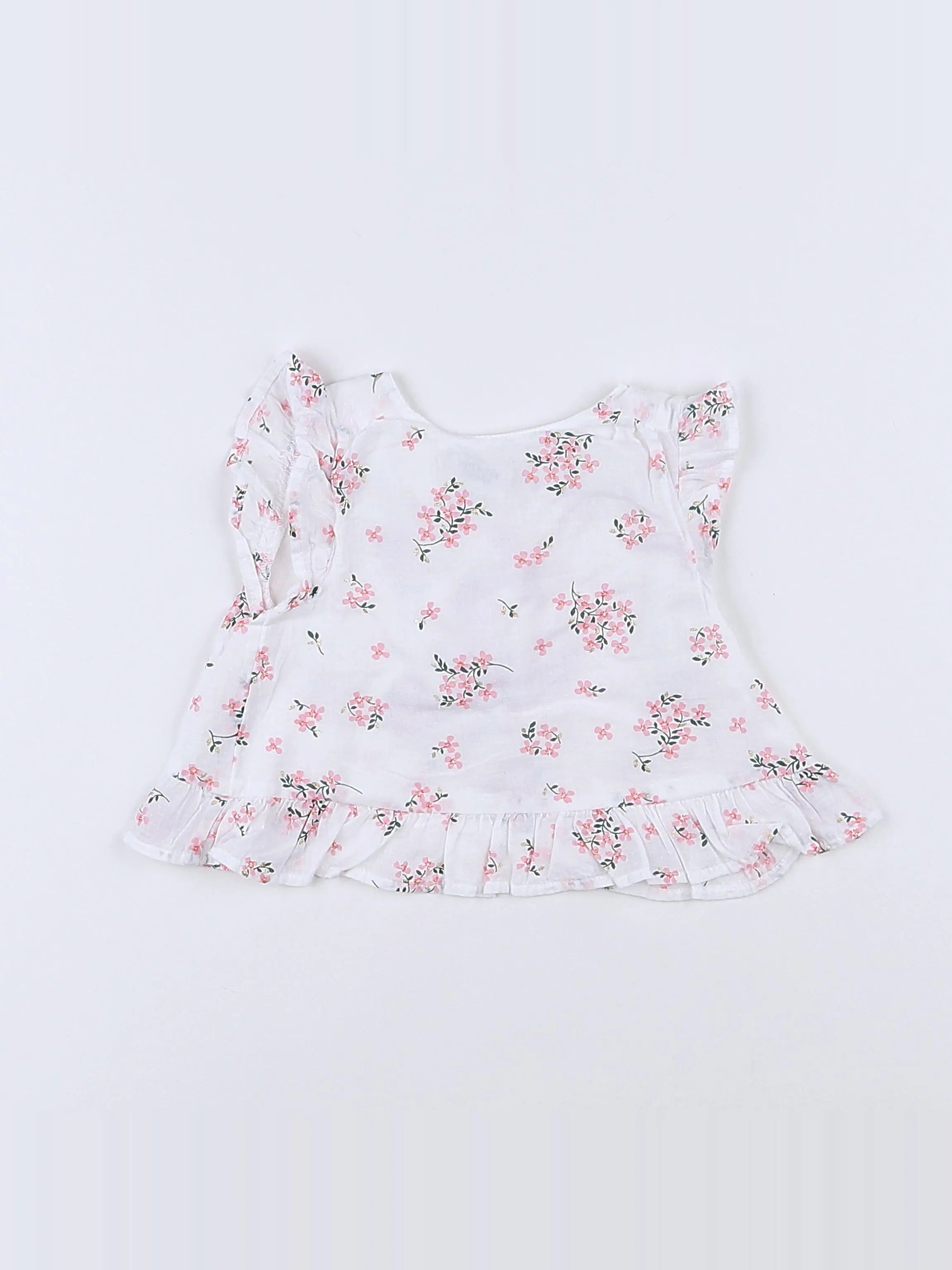 Tape à l'oeil - blouse blanc - 3 mois