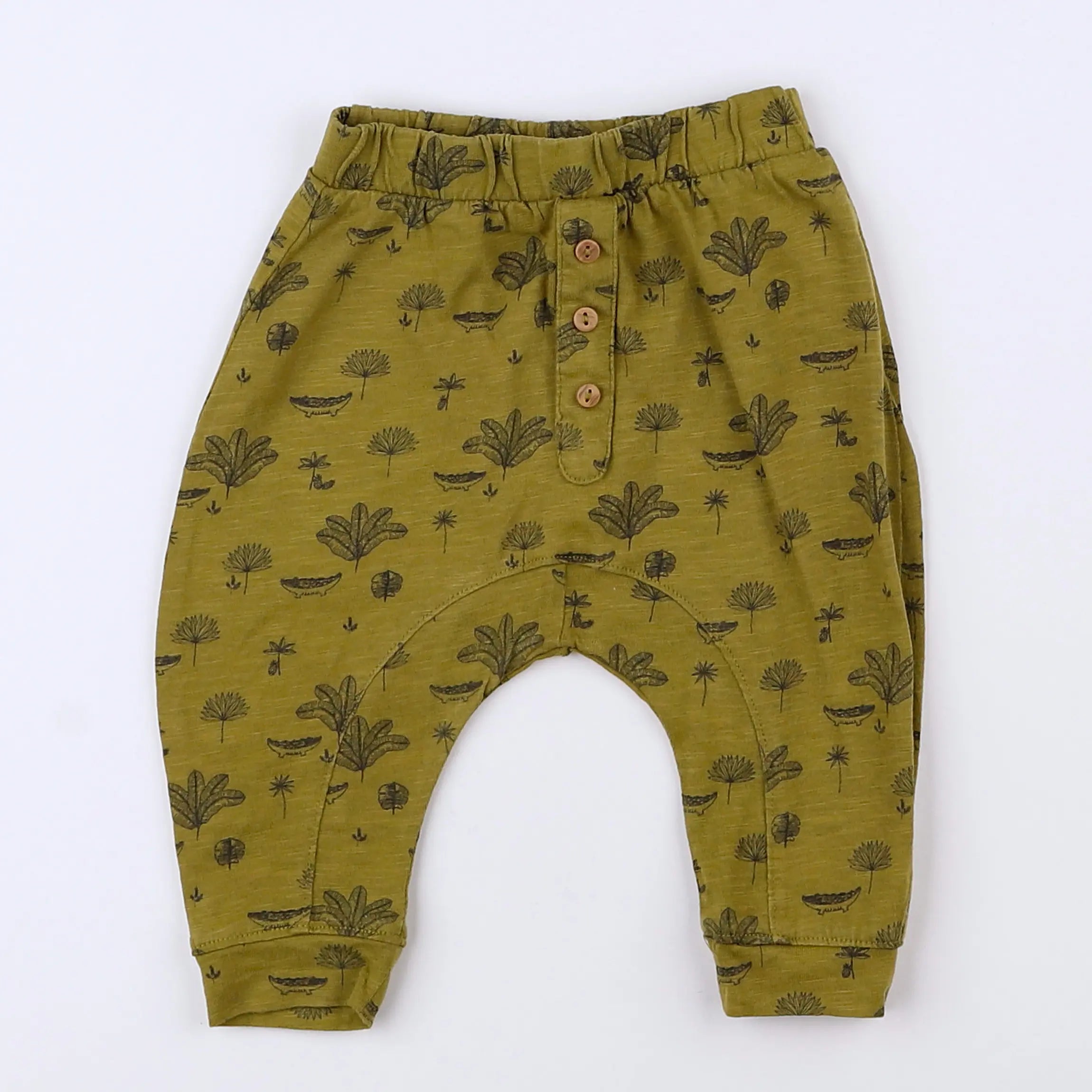 Vertbaudet - sarouel vert - 3 mois