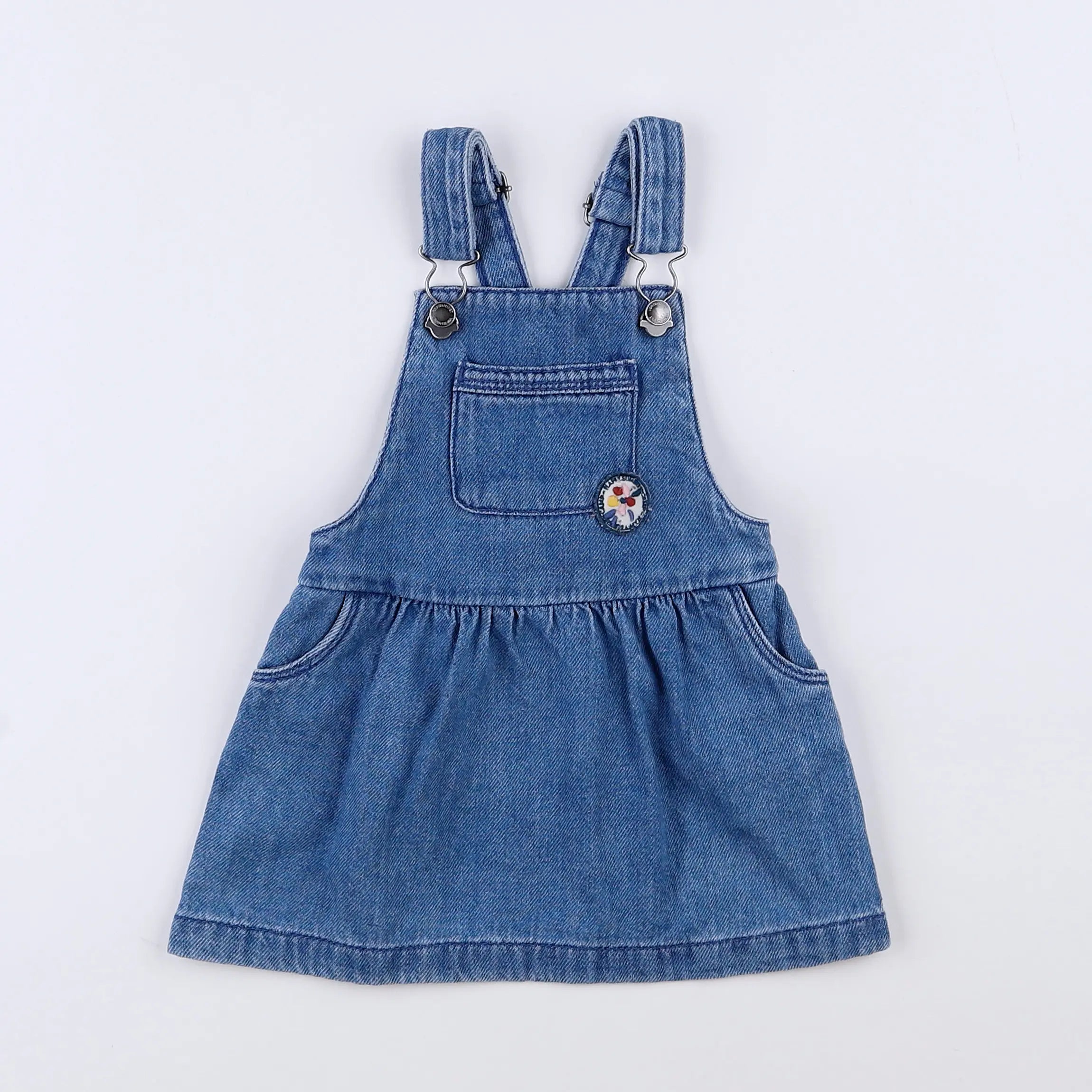 Vertbaudet - robe bleu - 12 mois