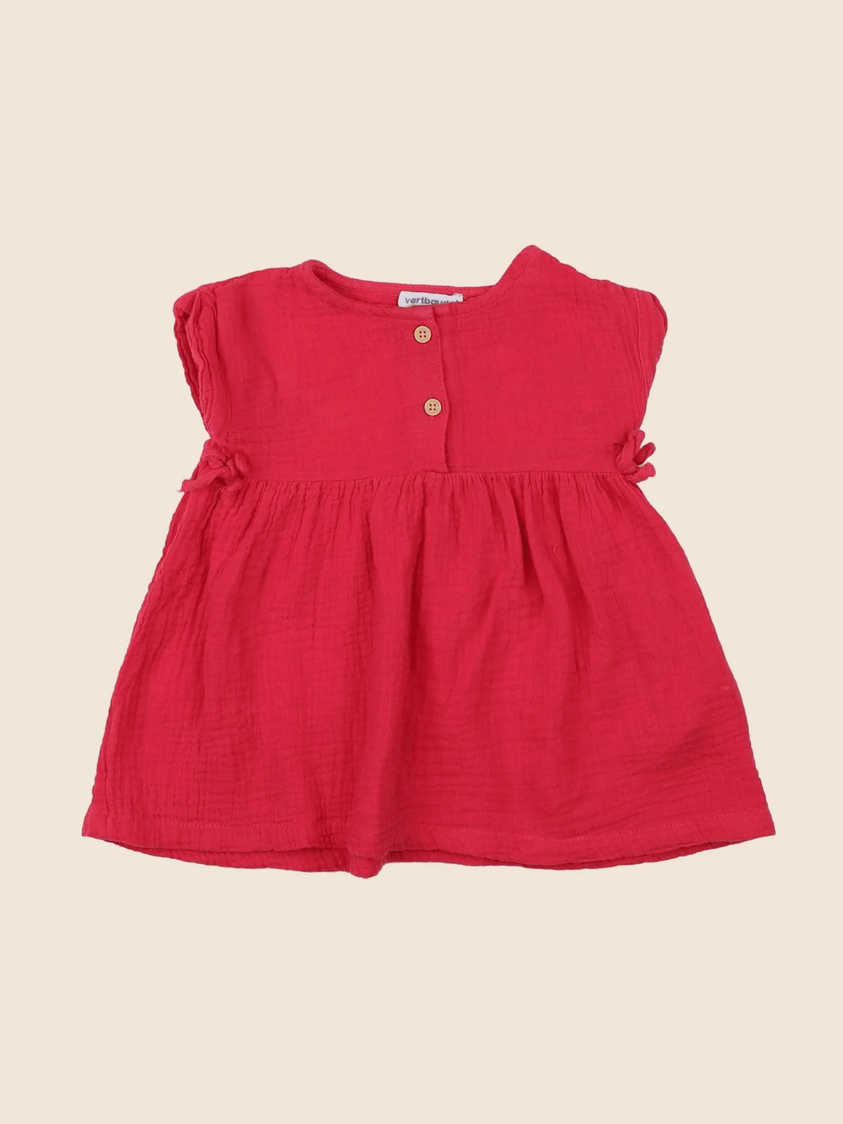 Vertbaudet - robe rose - 9 mois
