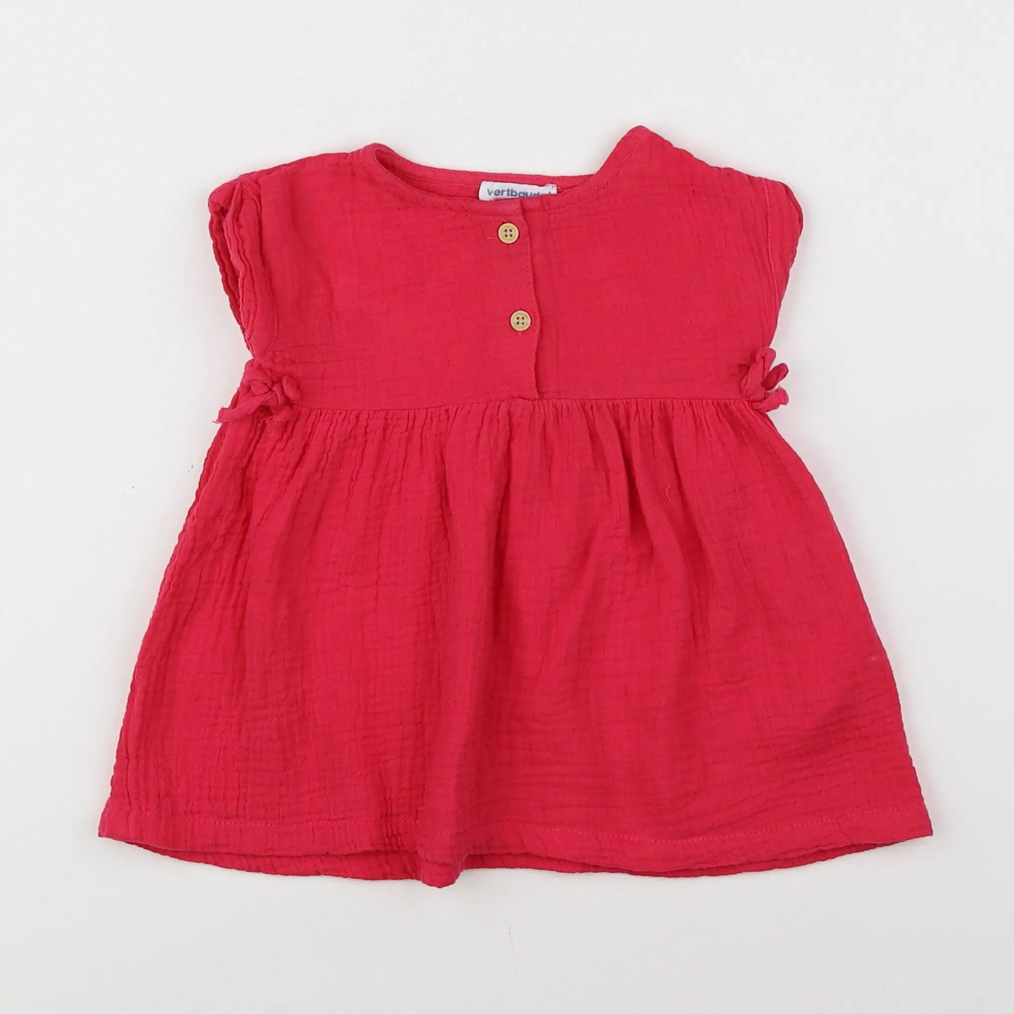 Vertbaudet - robe rose - 9 mois
