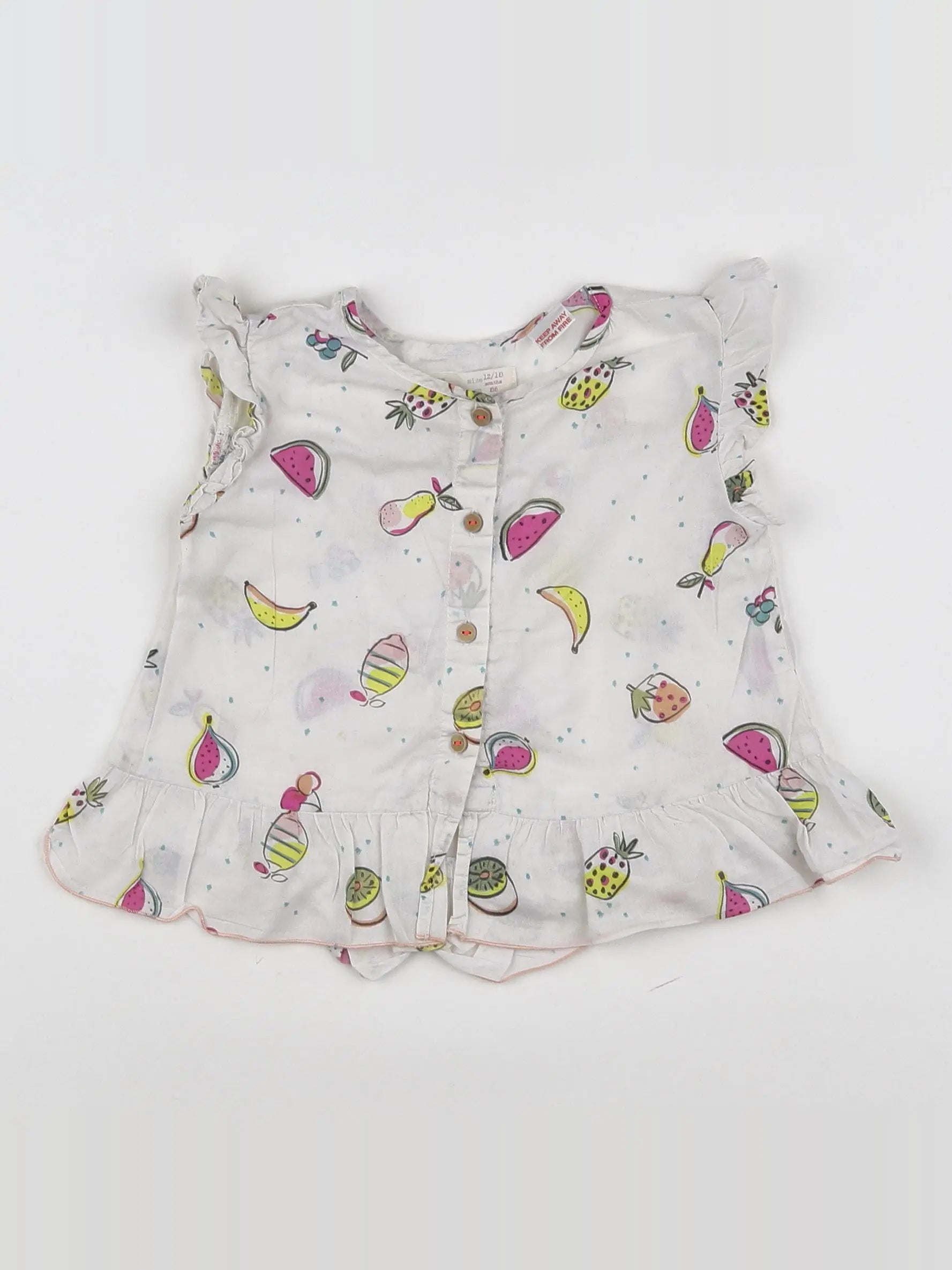 Zara - blouse blanc - 12/18 mois