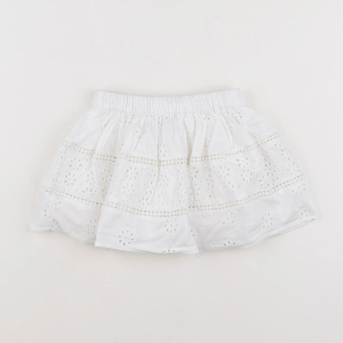 Vertbaudet - jupe blanc - 2 ans