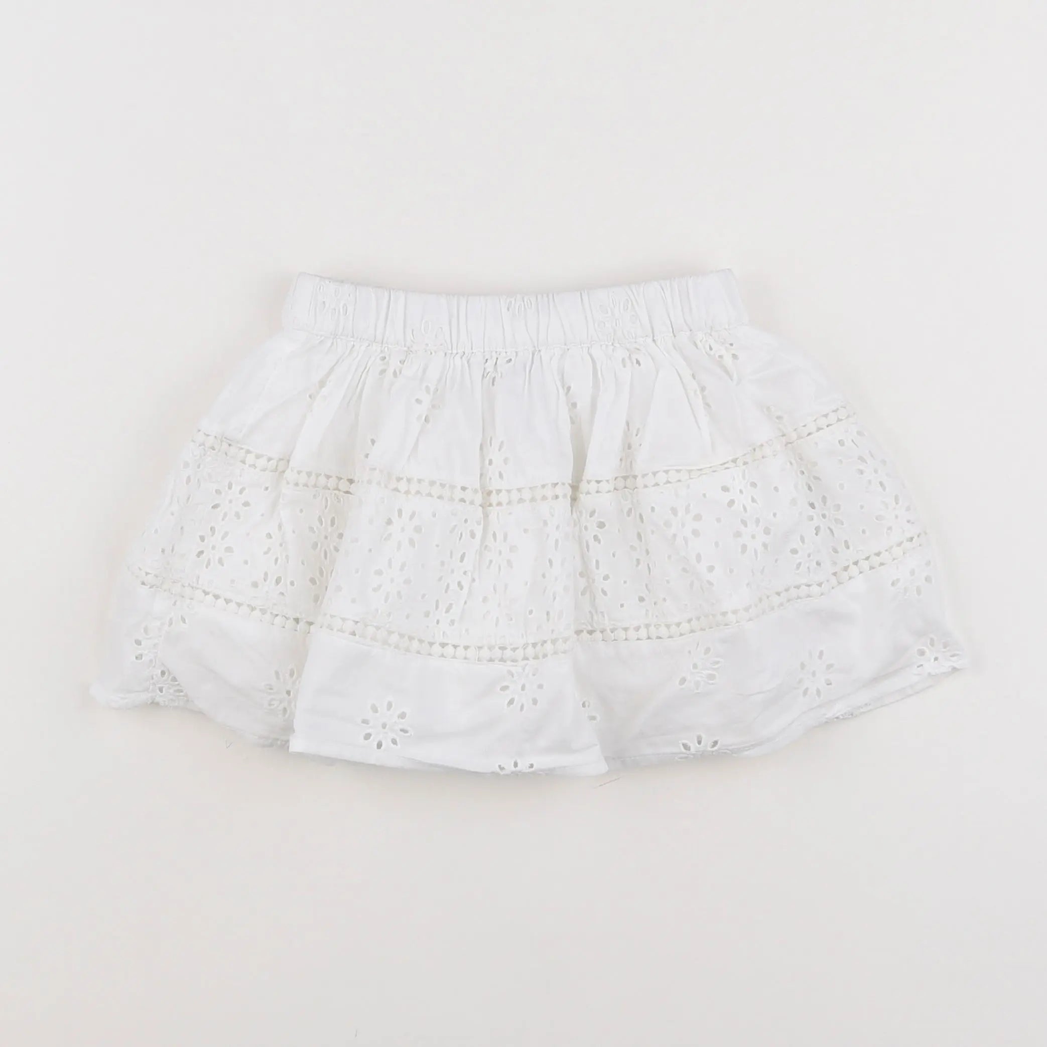Vertbaudet - jupe blanc - 2 ans