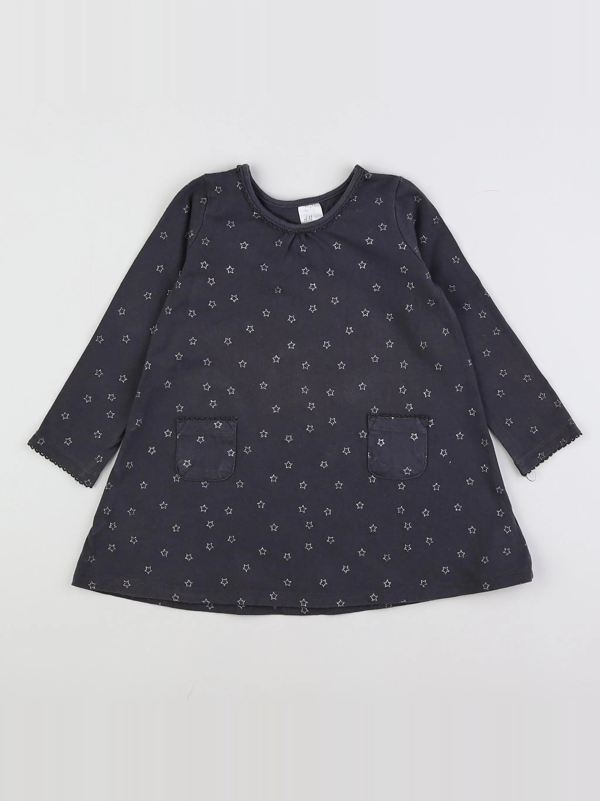 H&M - robe gris - 18 mois à 2 ans