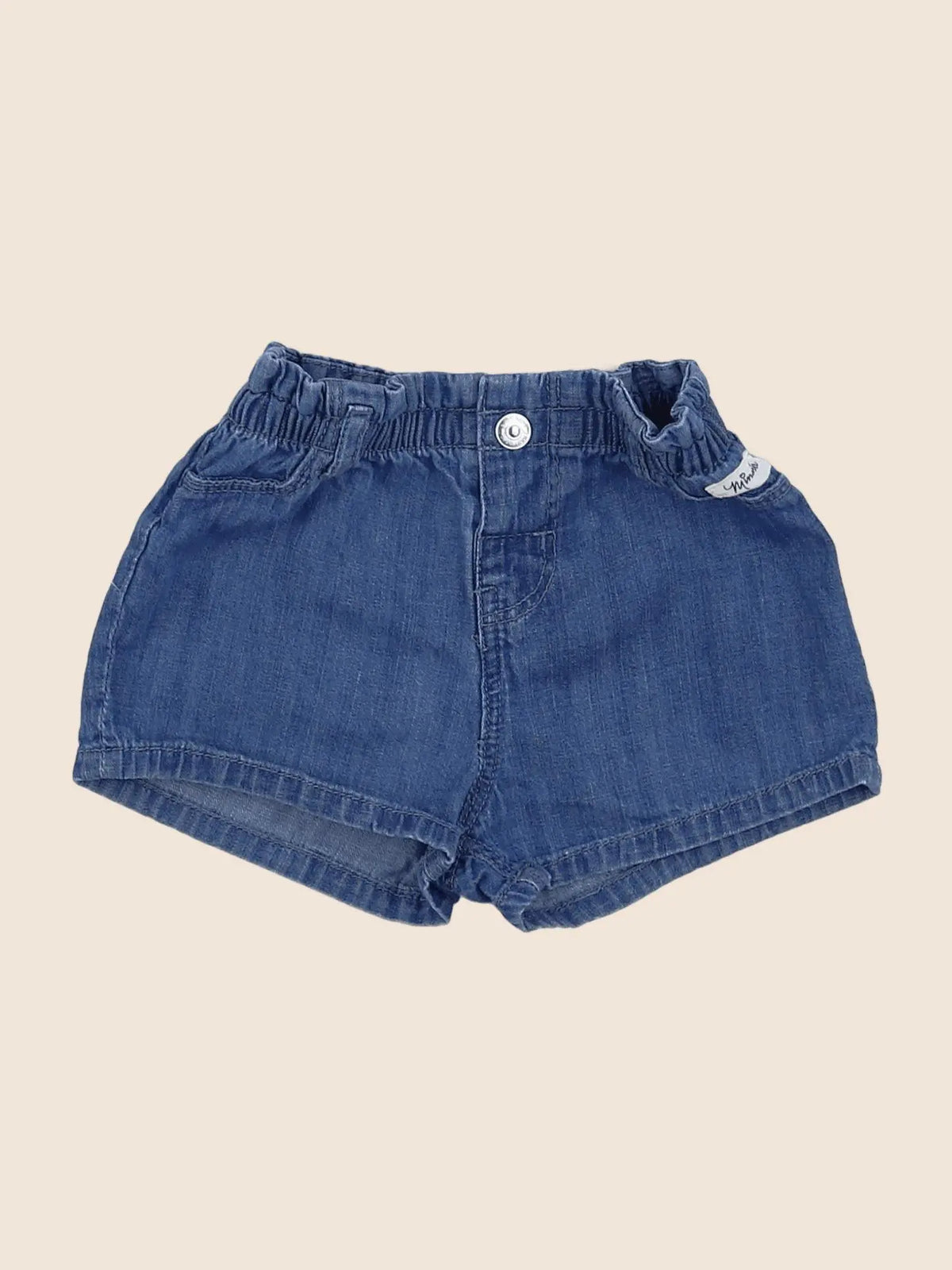 H&M - short bleu - 6 mois