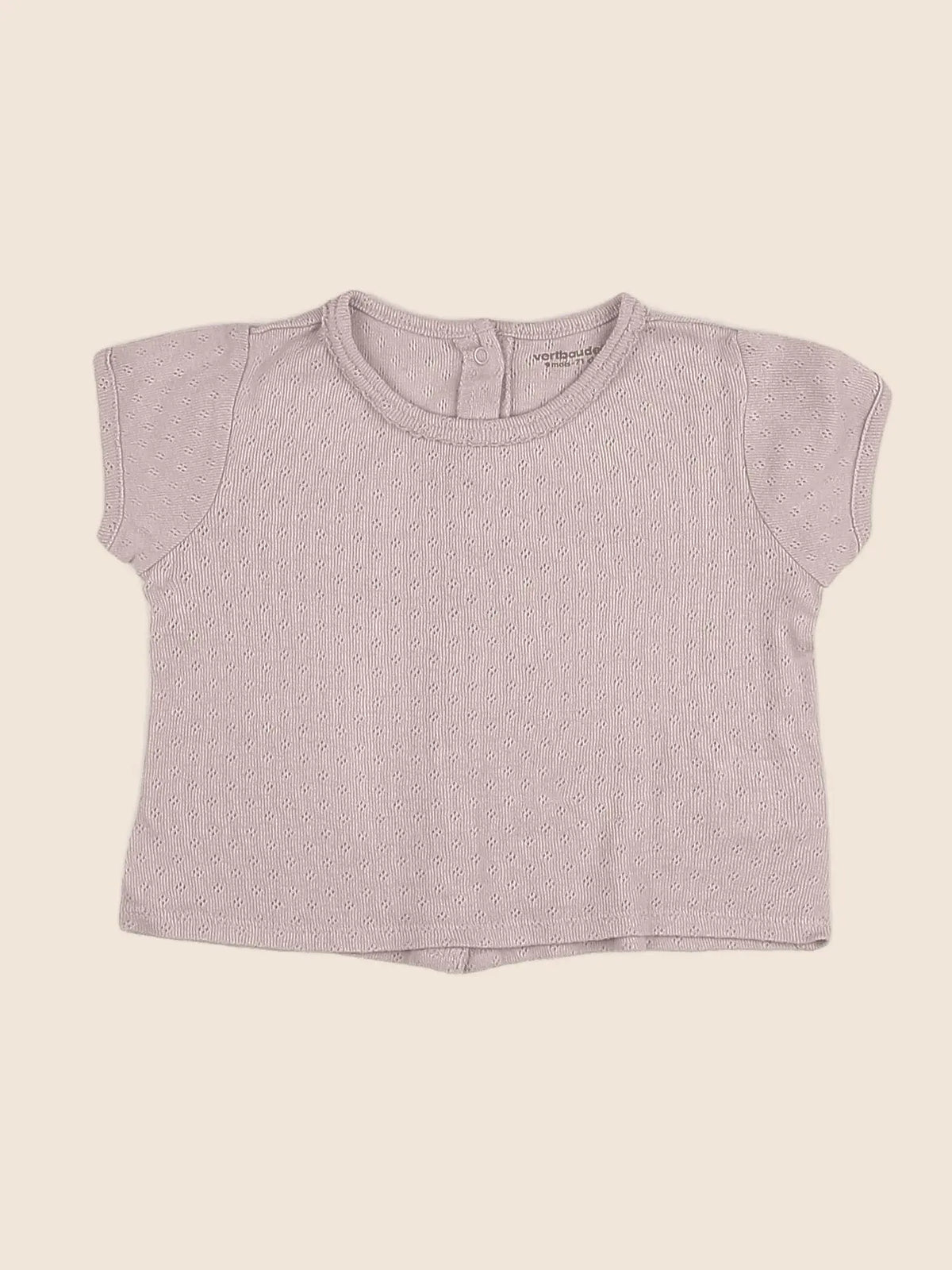 Vertbaudet - tee-shirt rose - 9 mois