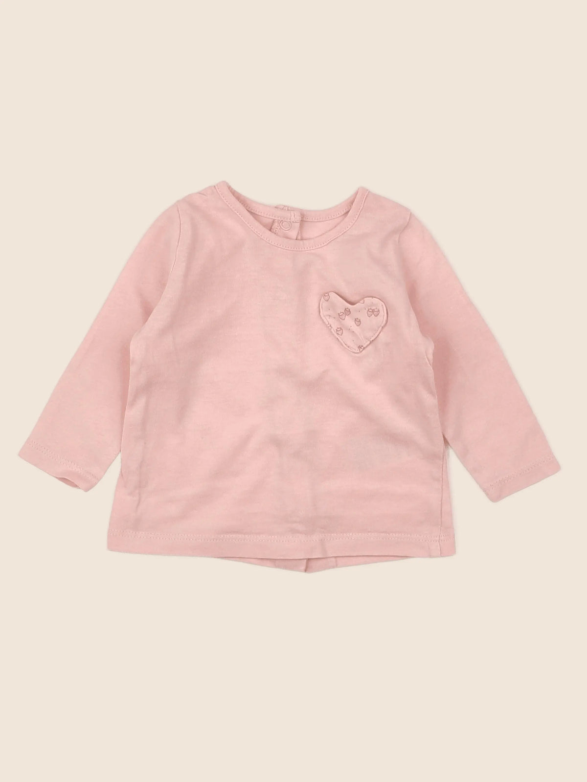 Vertbaudet - tee-shirt rose - 3 mois