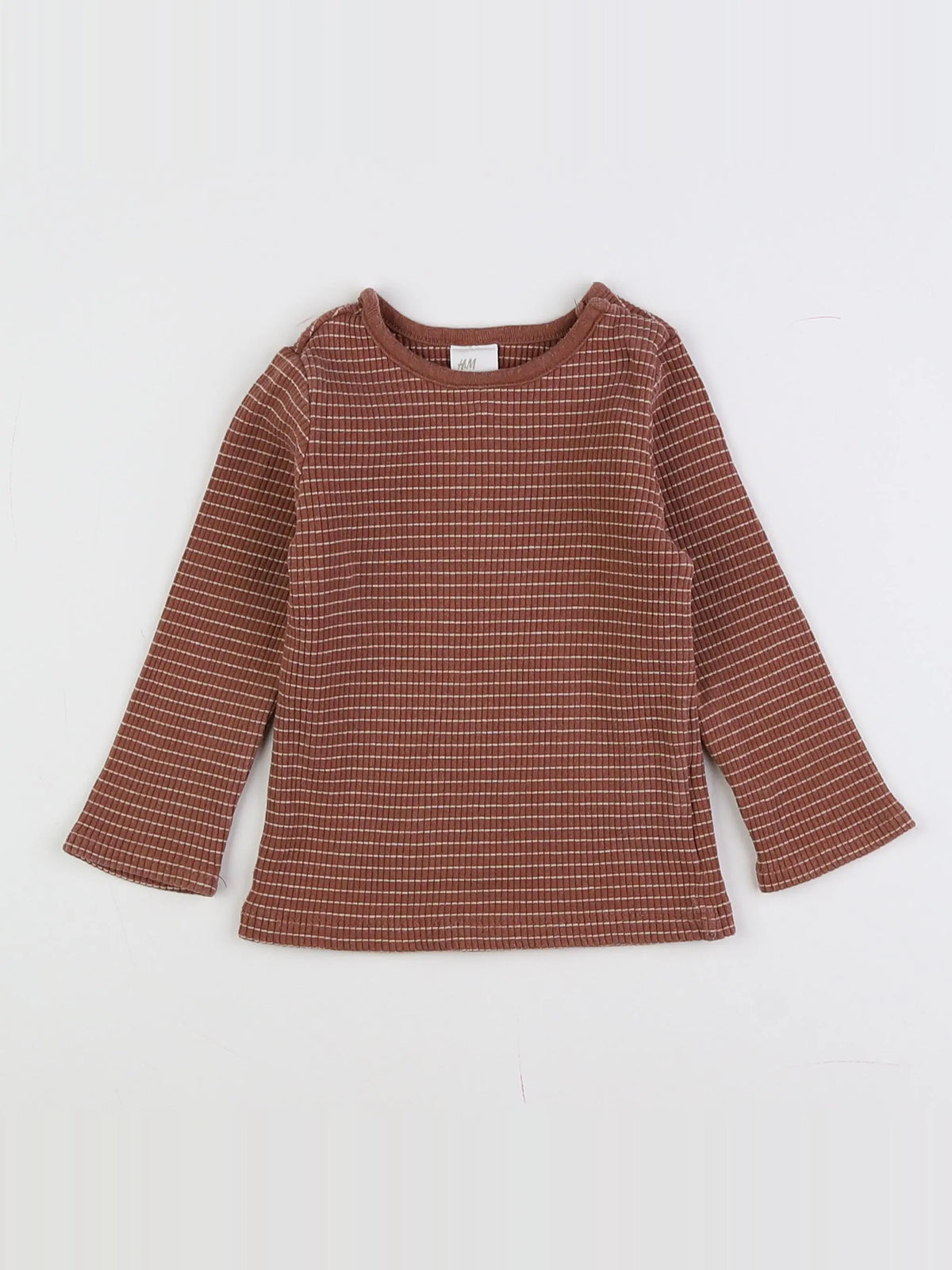 H&M - tee-shirt marron - 6/9 mois