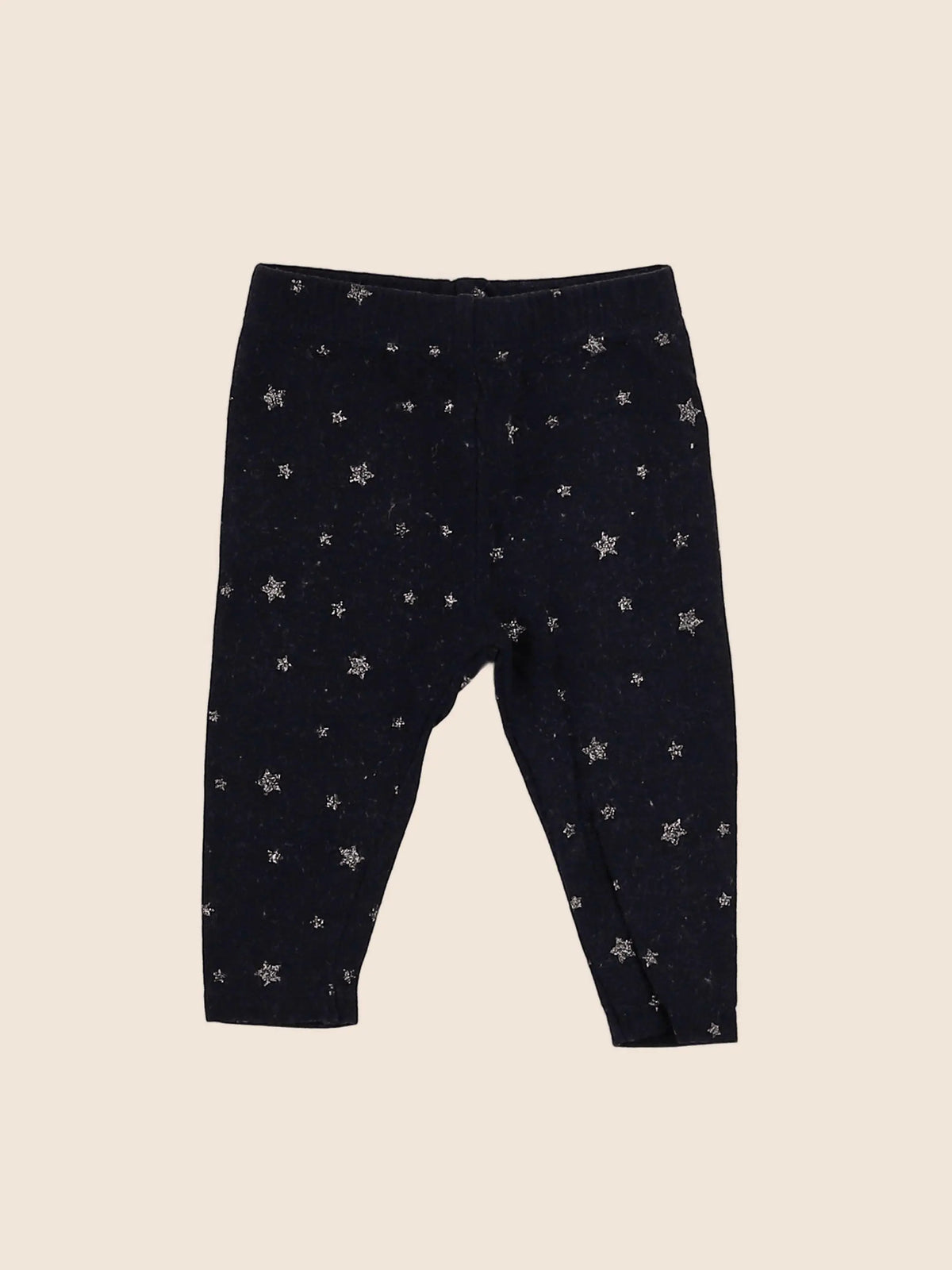 Vertbaudet - legging noir, or - 3 mois