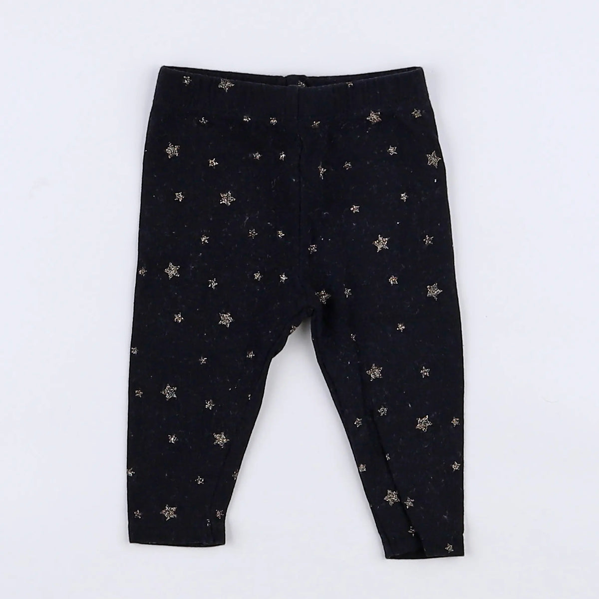 Vertbaudet - legging noir, or - 3 mois