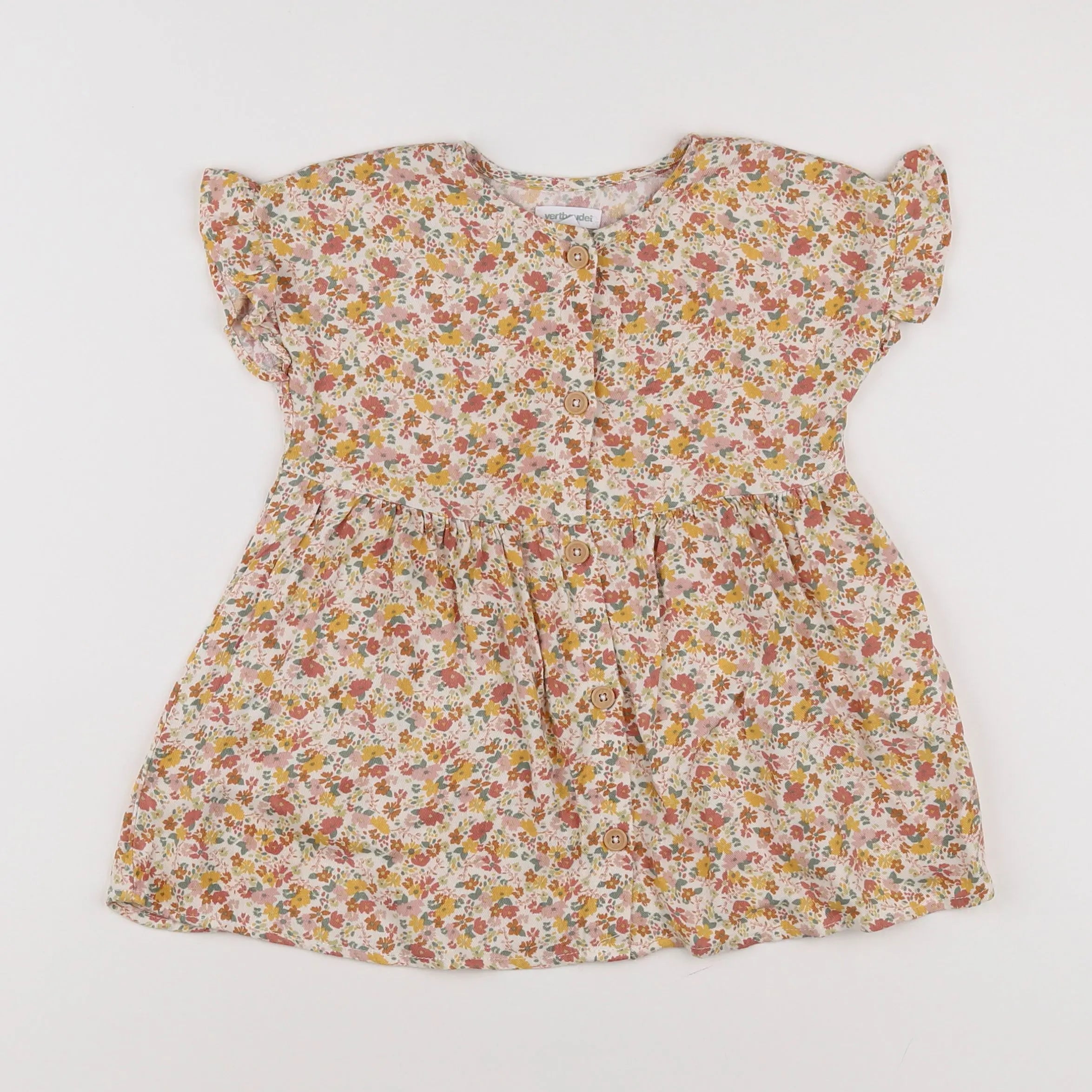 Vertbaudet - robe multicolore - 2 ans