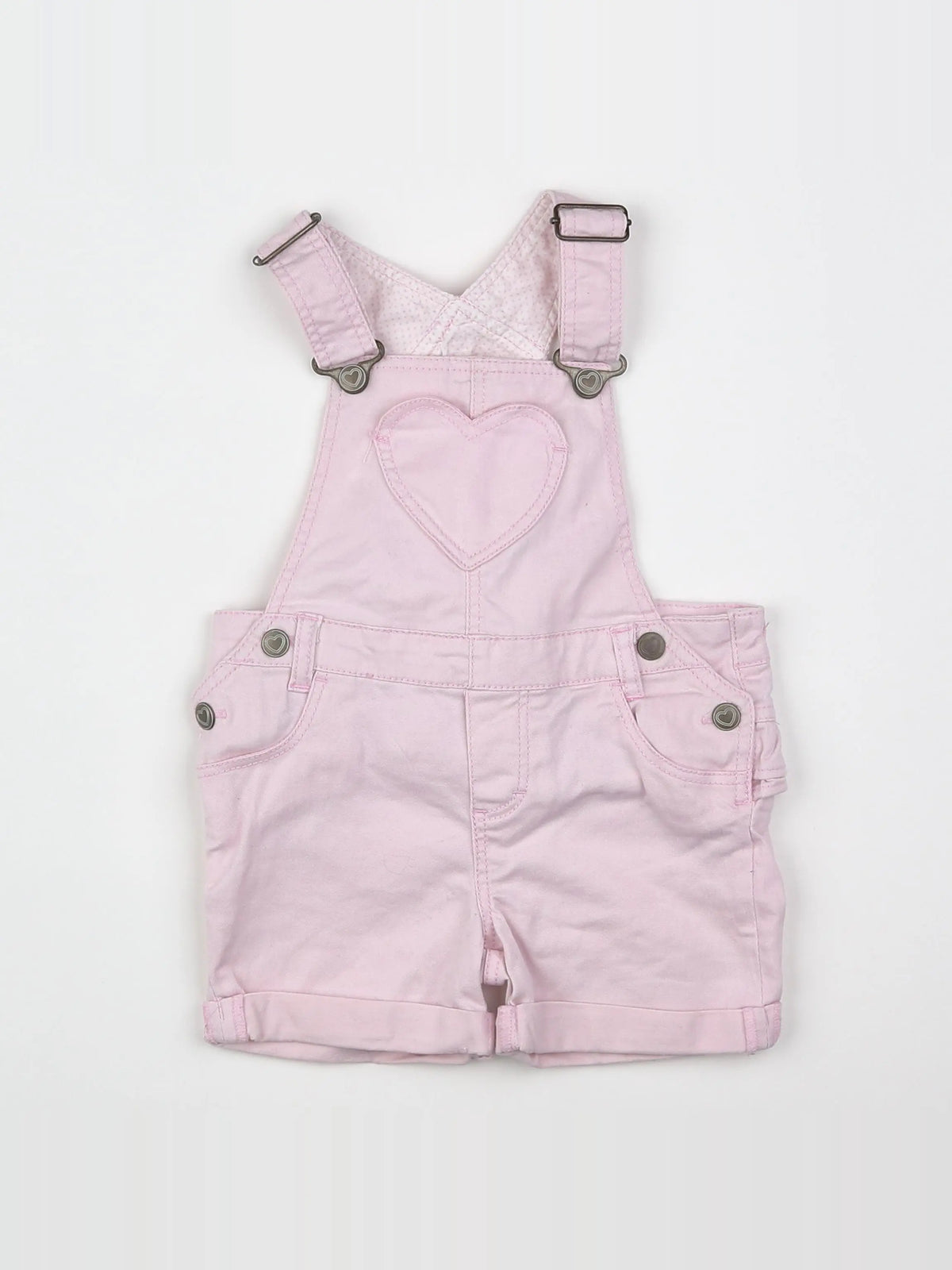 H&M - salopette rose - 6/9 mois