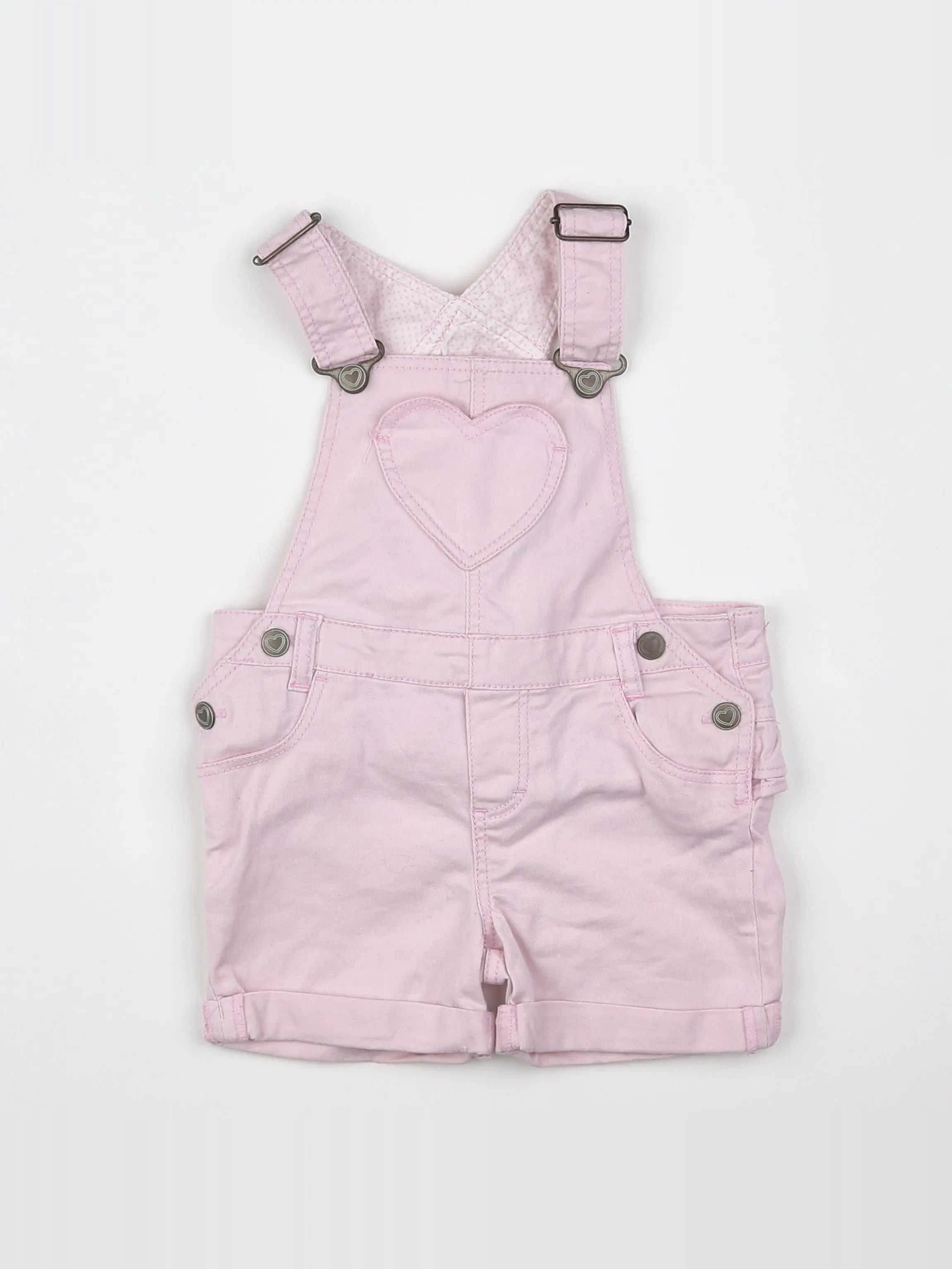 H&M - salopette rose - 6/9 mois