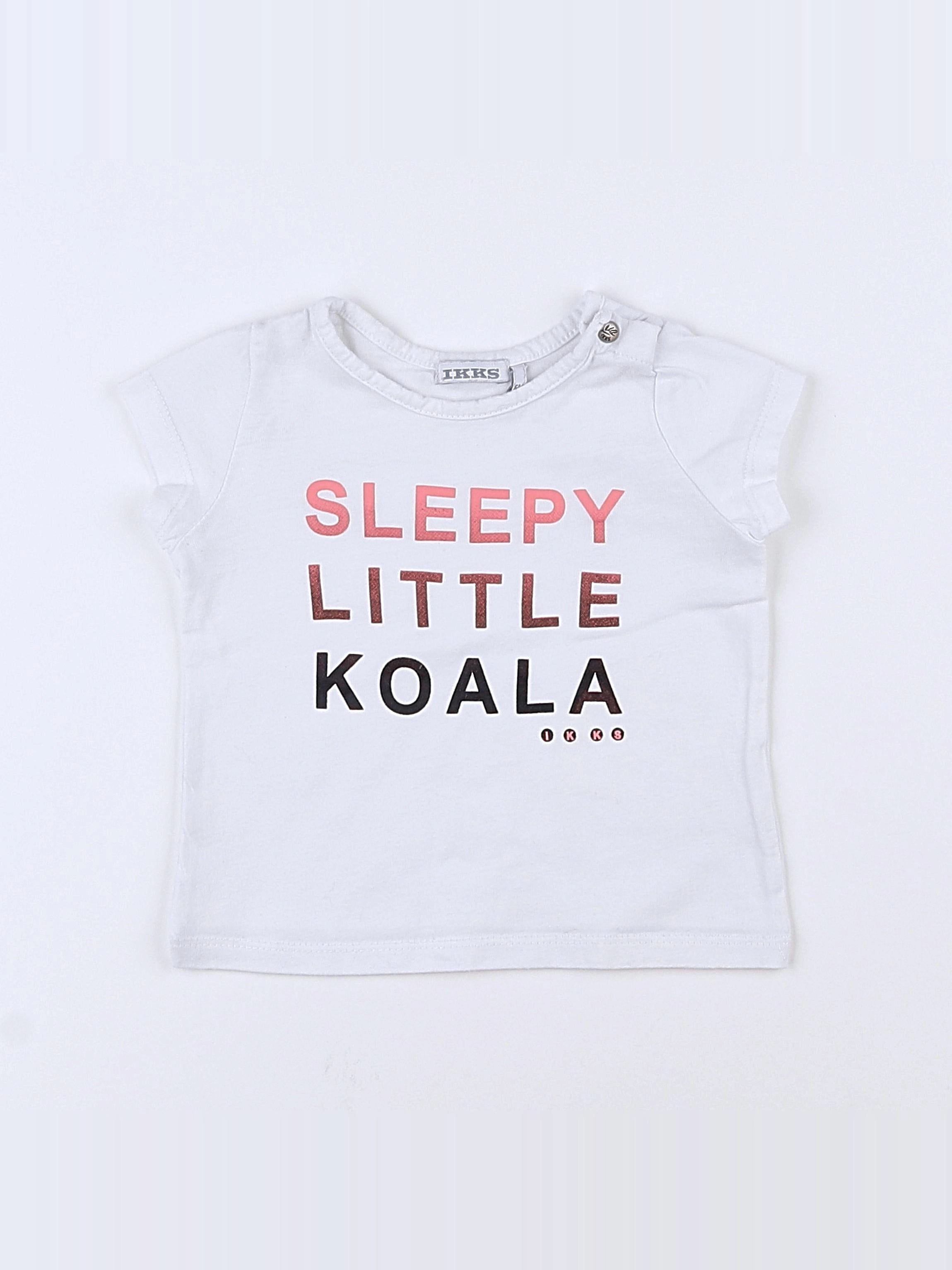 IKKS - tee-shirt blanc - 6 mois