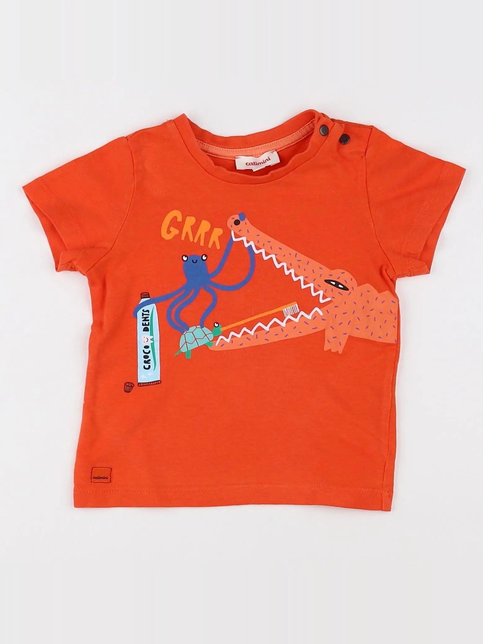 Catimini - tee-shirt orange - 9 mois