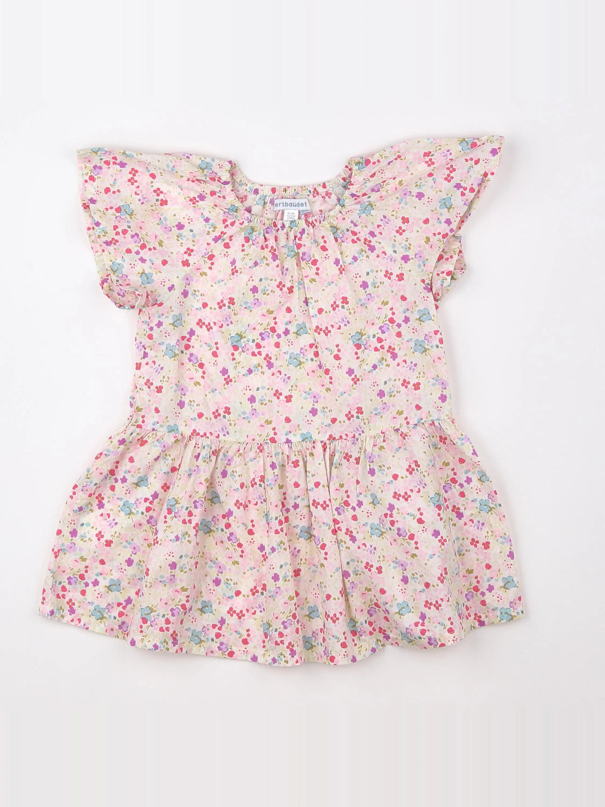 Vertbaudet - robe multicolore - 2 ans